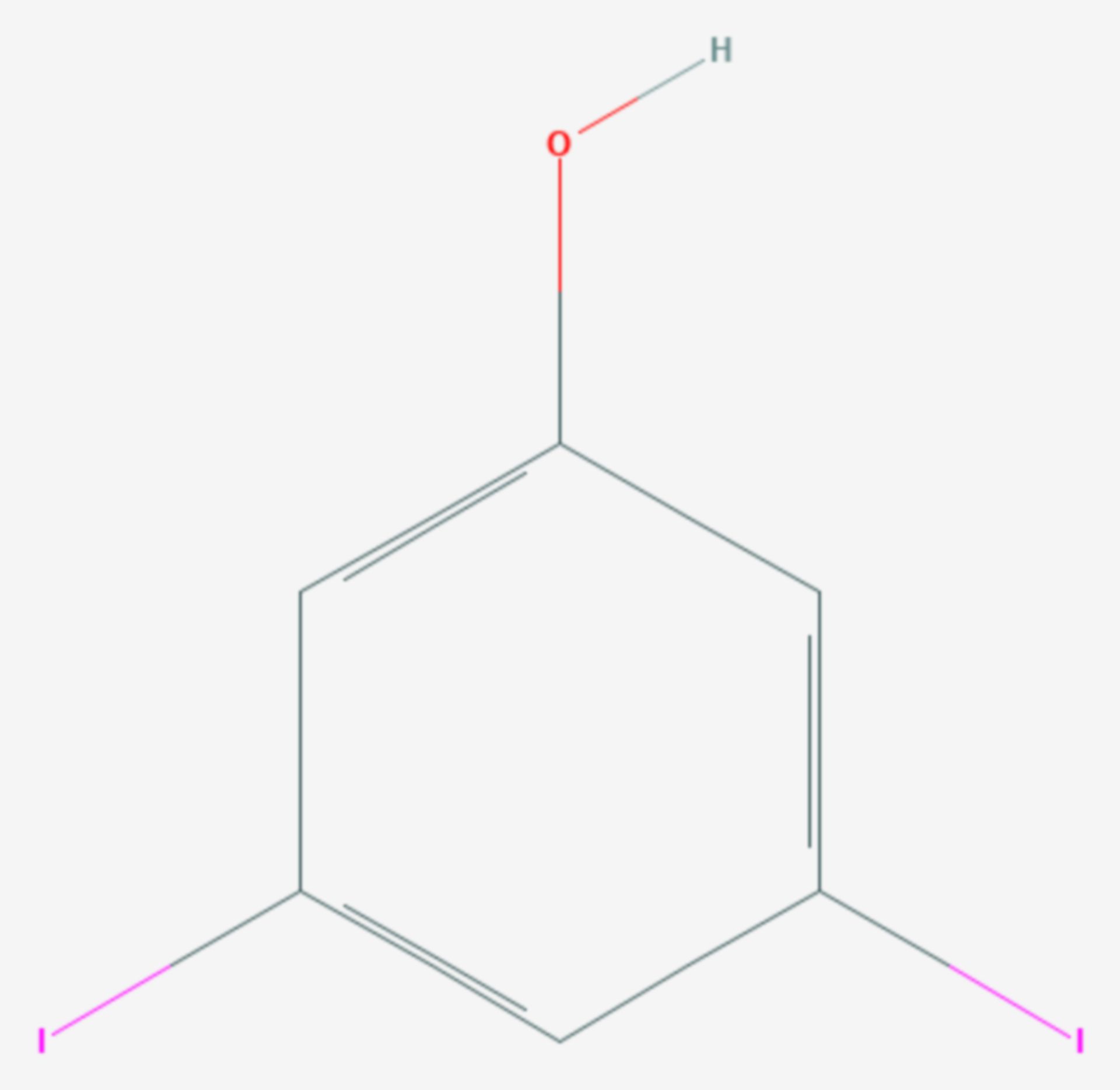 3,5-Diiodphenol (Strukturformel)