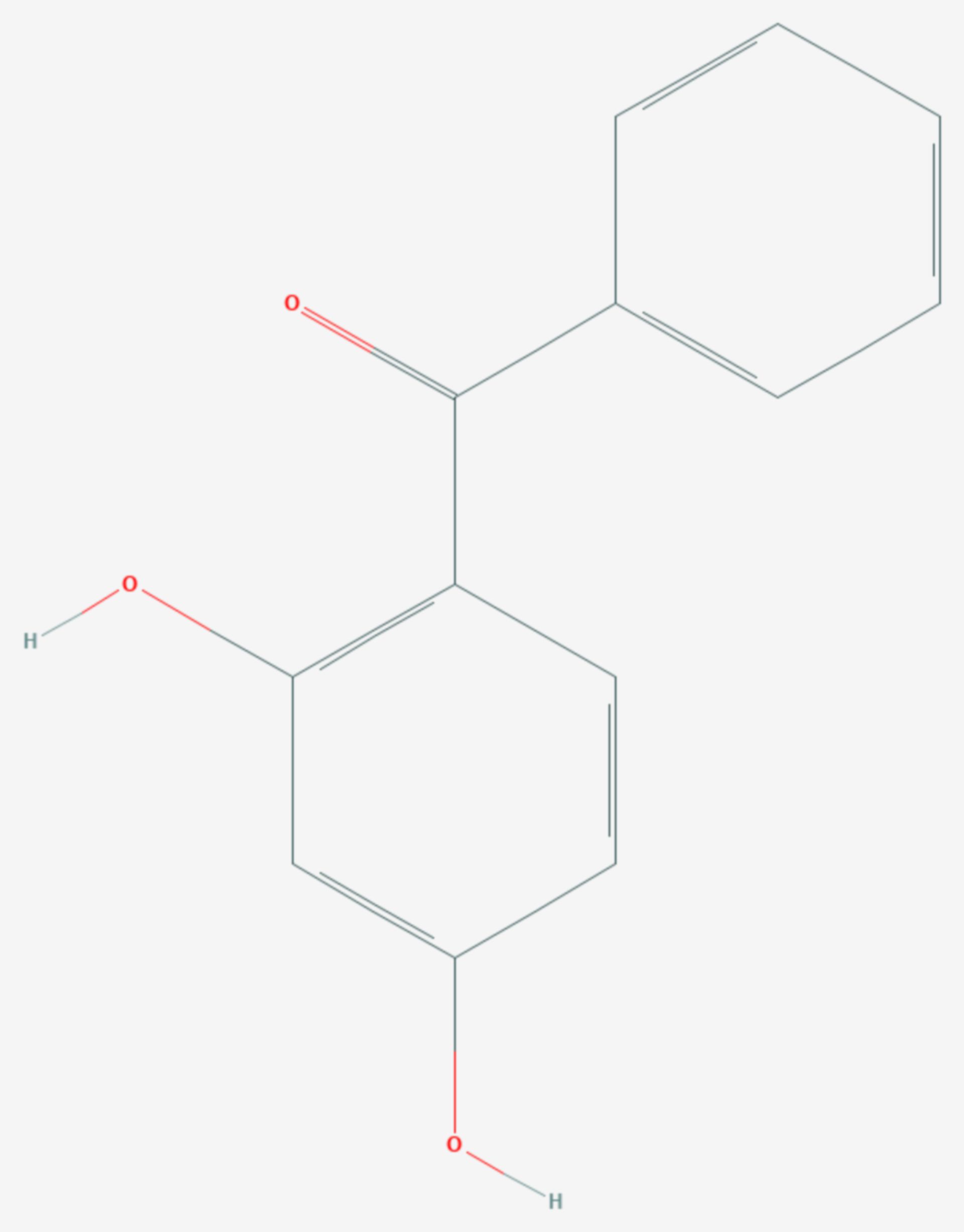 2,4-Dihydroxybenzophenon (Strukturformel)