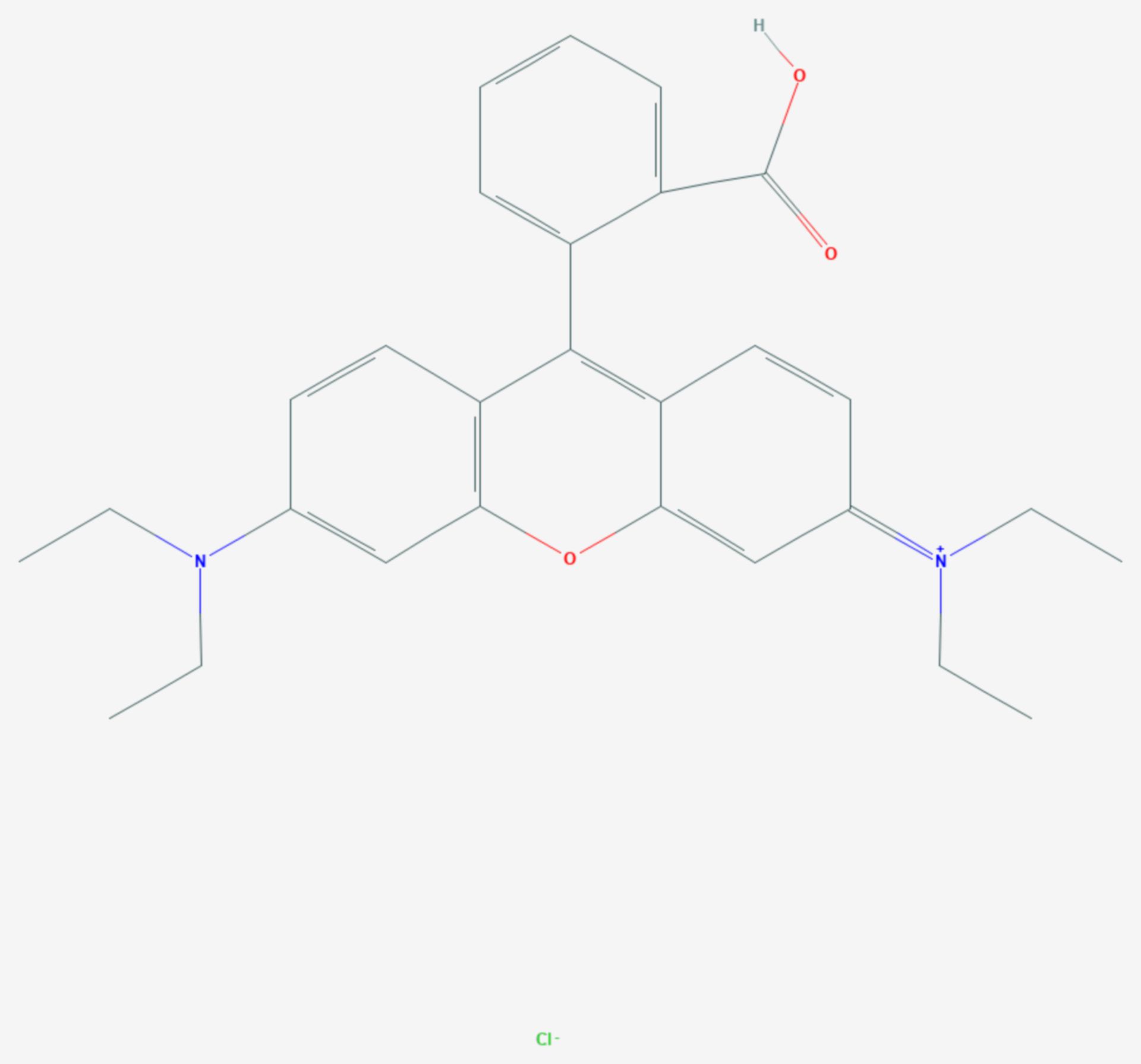 Rhodamin B (Strukturformel)