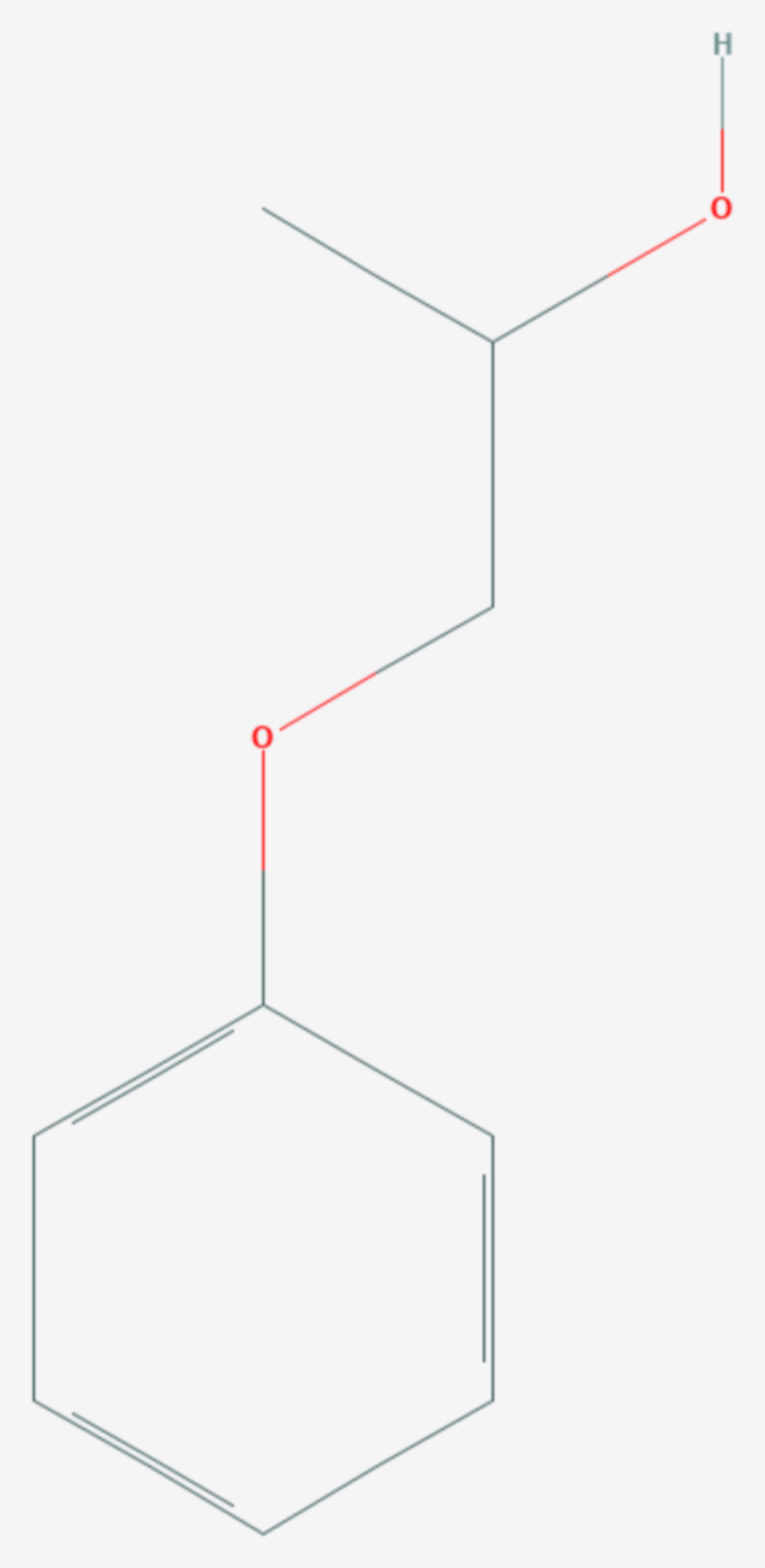 Propylenglycol-1-phenylether (Strukturformel)