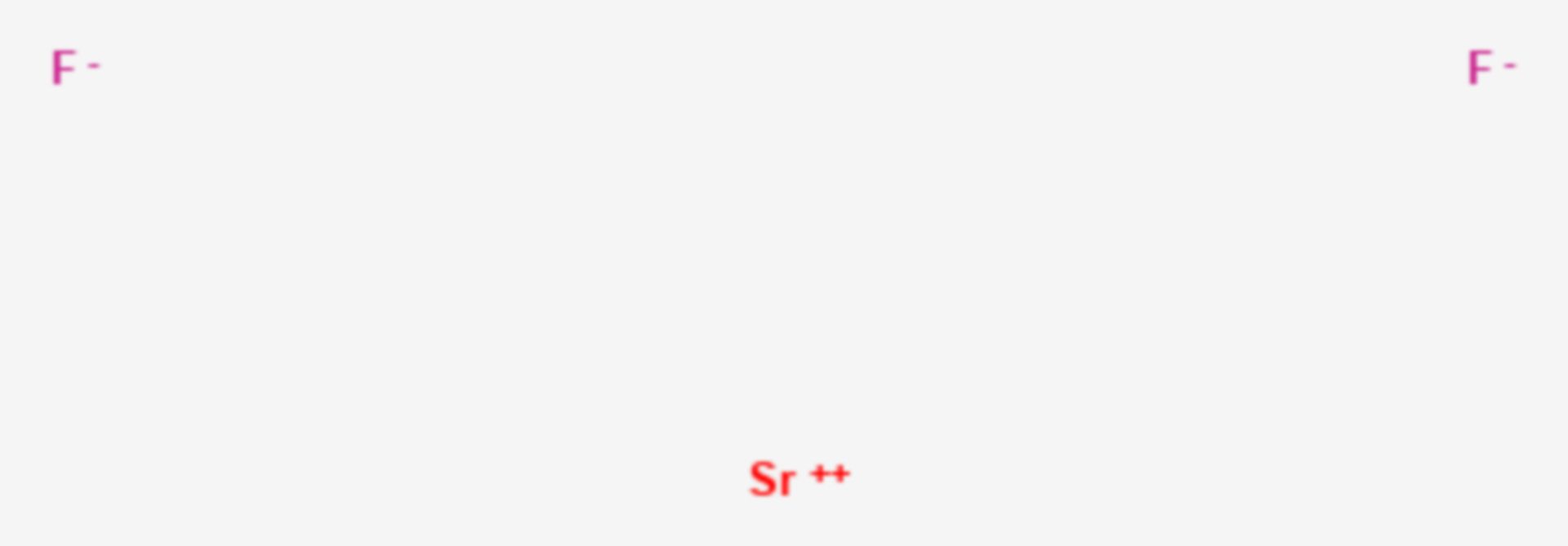 Strontiumfluorid (Strukturformel)