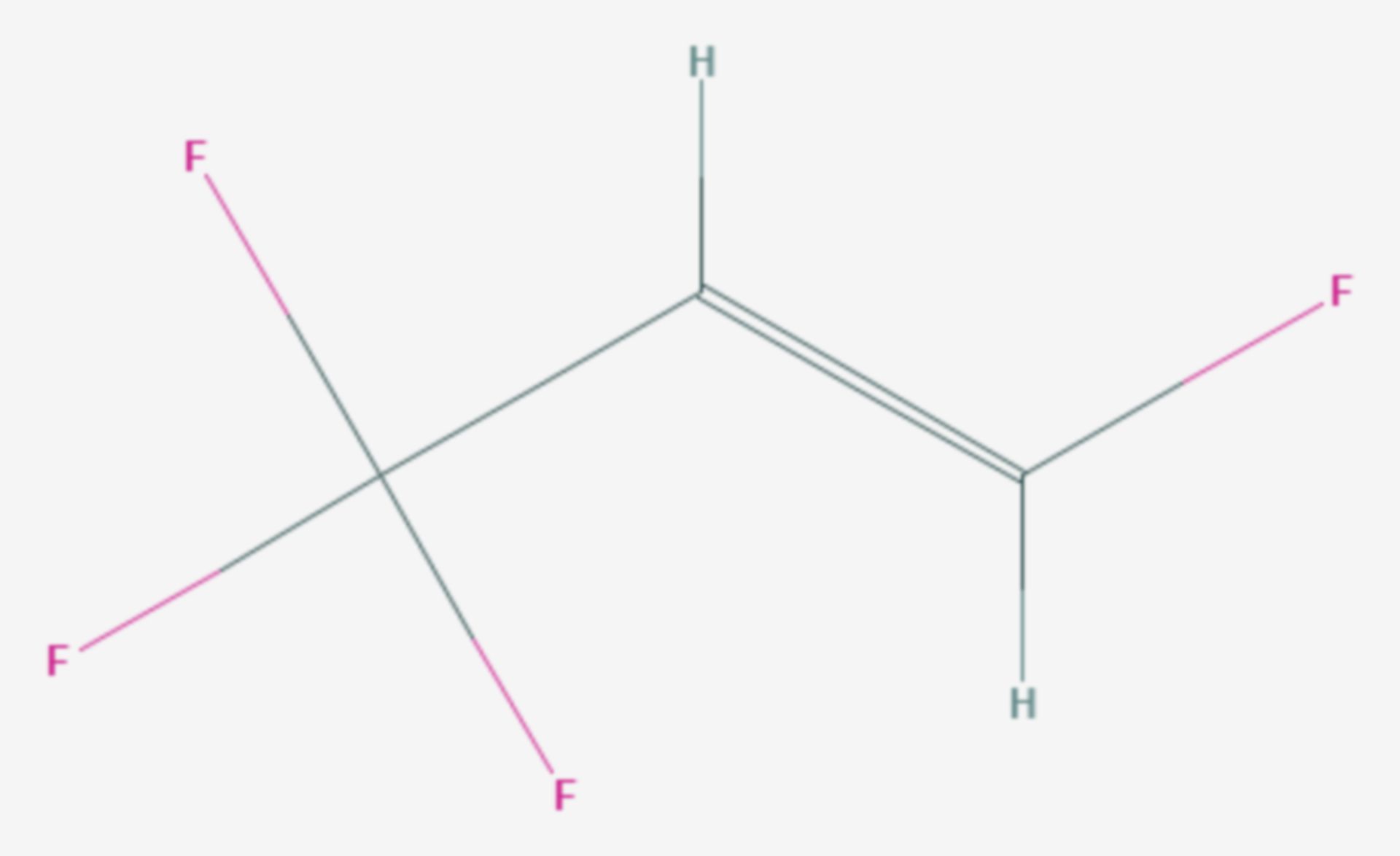 1,3,3,3-Tetrafluorpropen (Strukturformel)