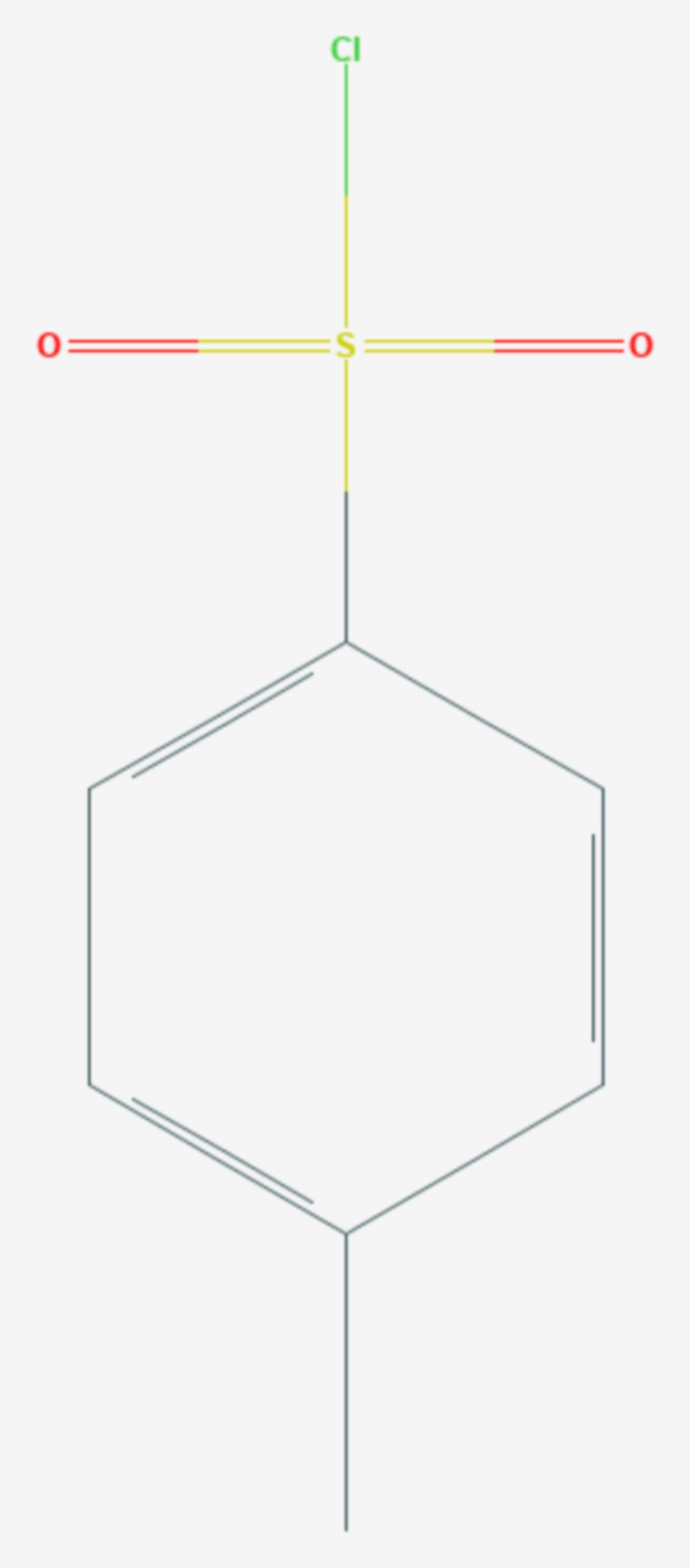 Para-Toluolsulfonsäurechlorid (Strukturformel)