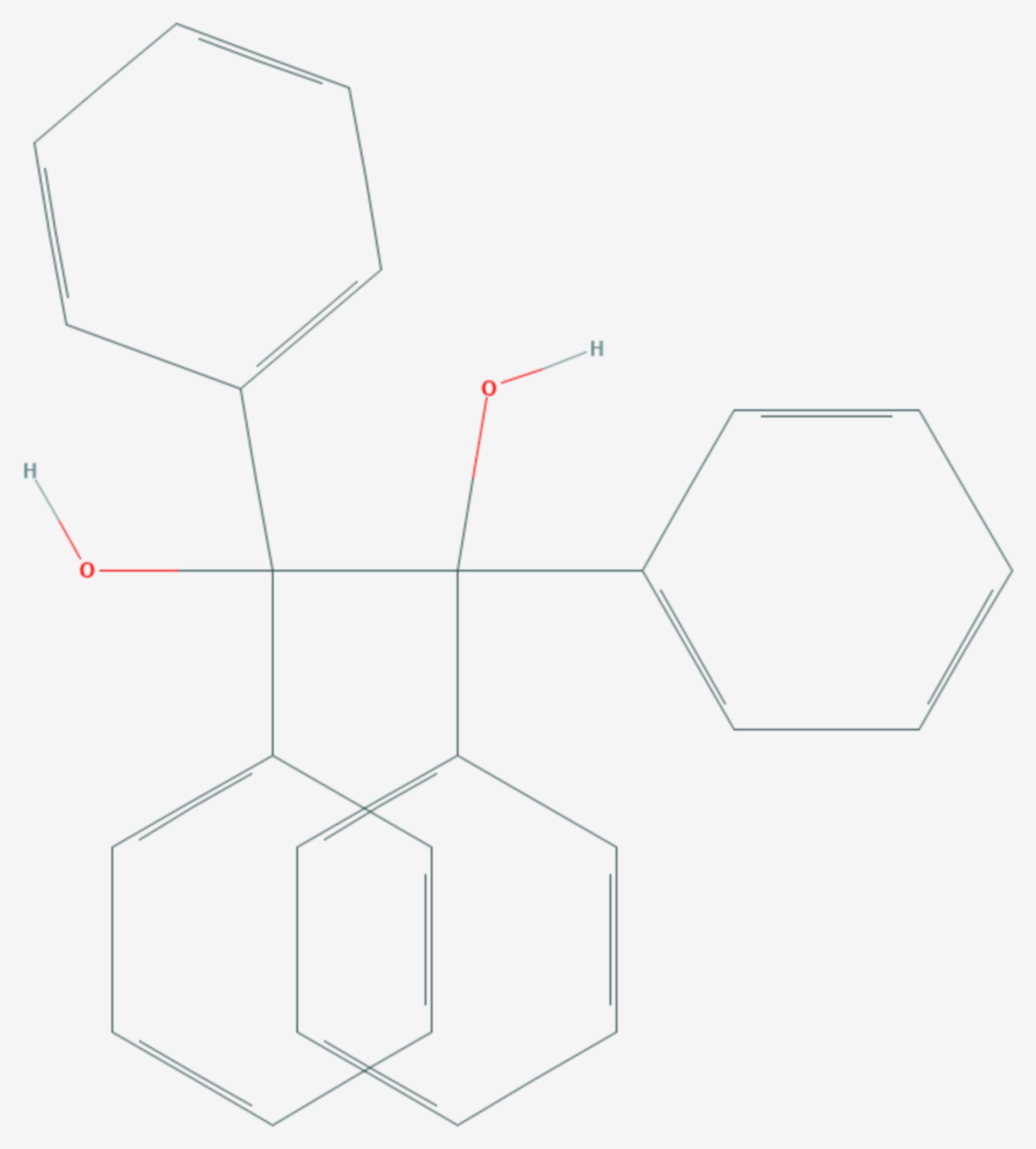 Benzpinakol (Strukturformel)