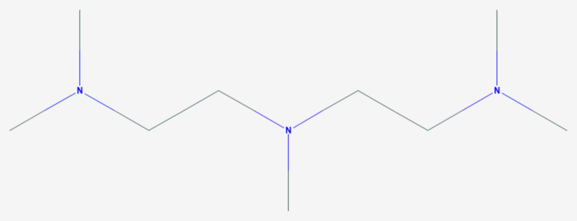 Bis(2-dimethylaminoethyl)methylamin (Strukturformel)