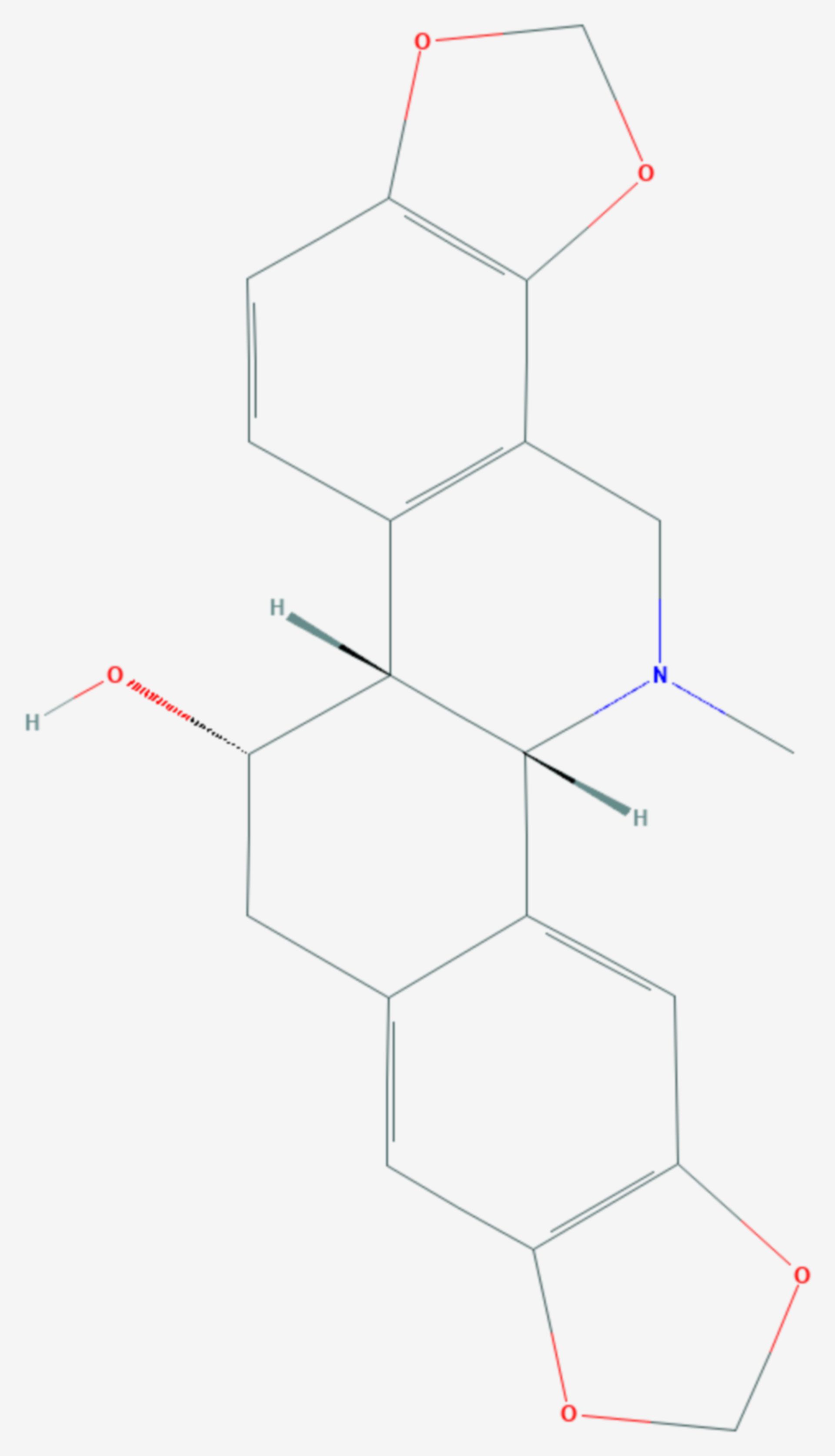 Chelidonin (Strukturformel)