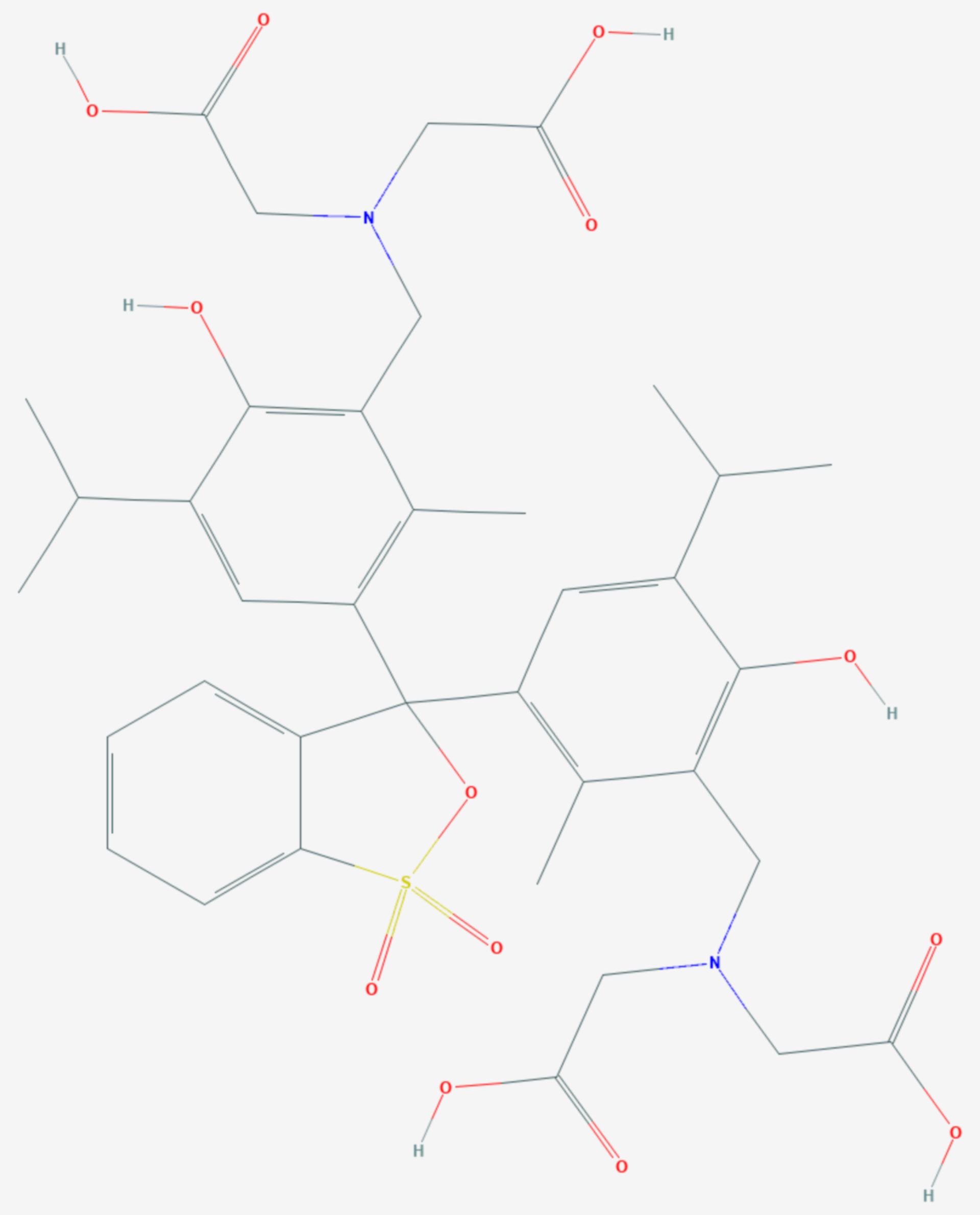Methylthymolblau (Strukturformel)
