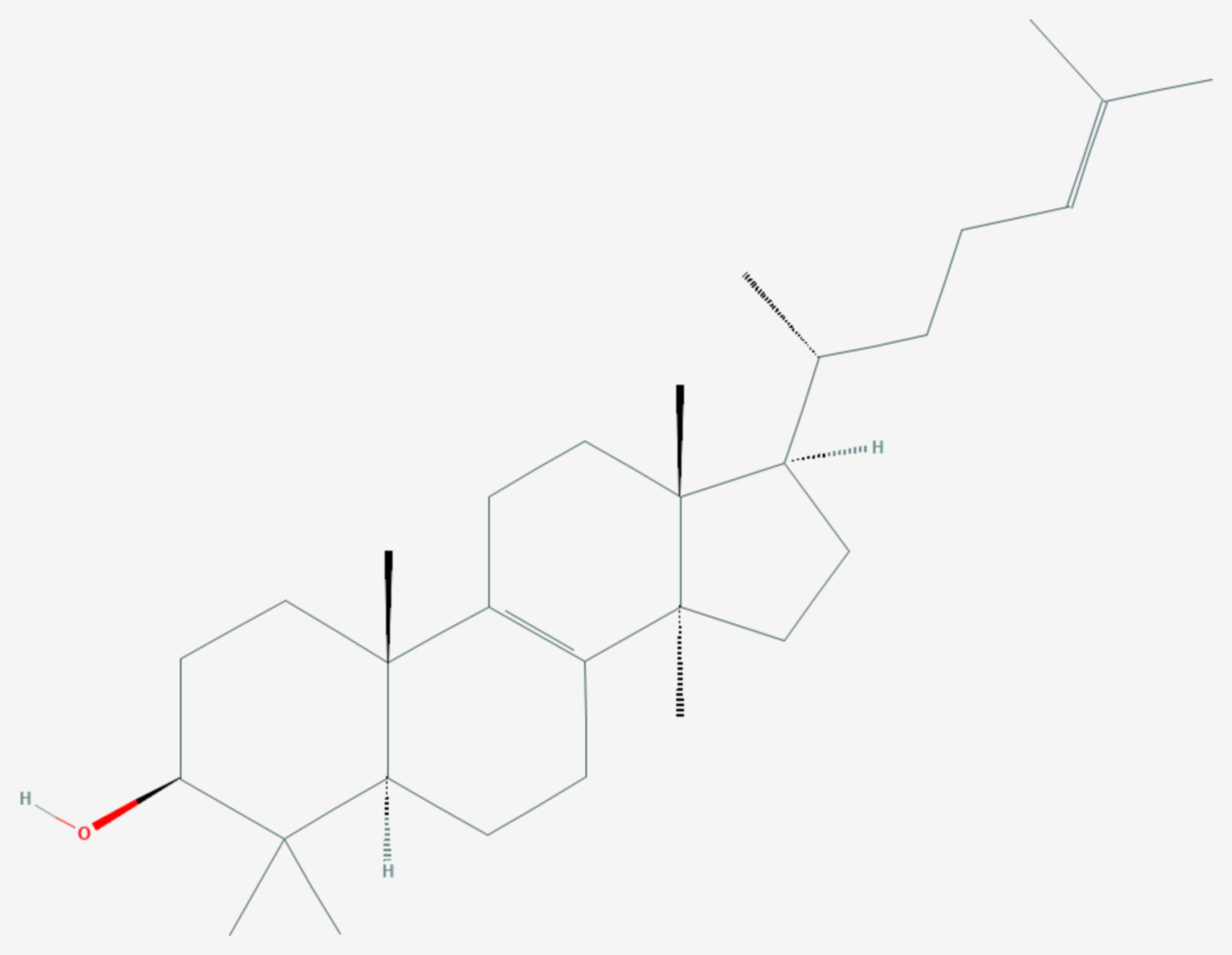 Lanosterin (Strukturformel)