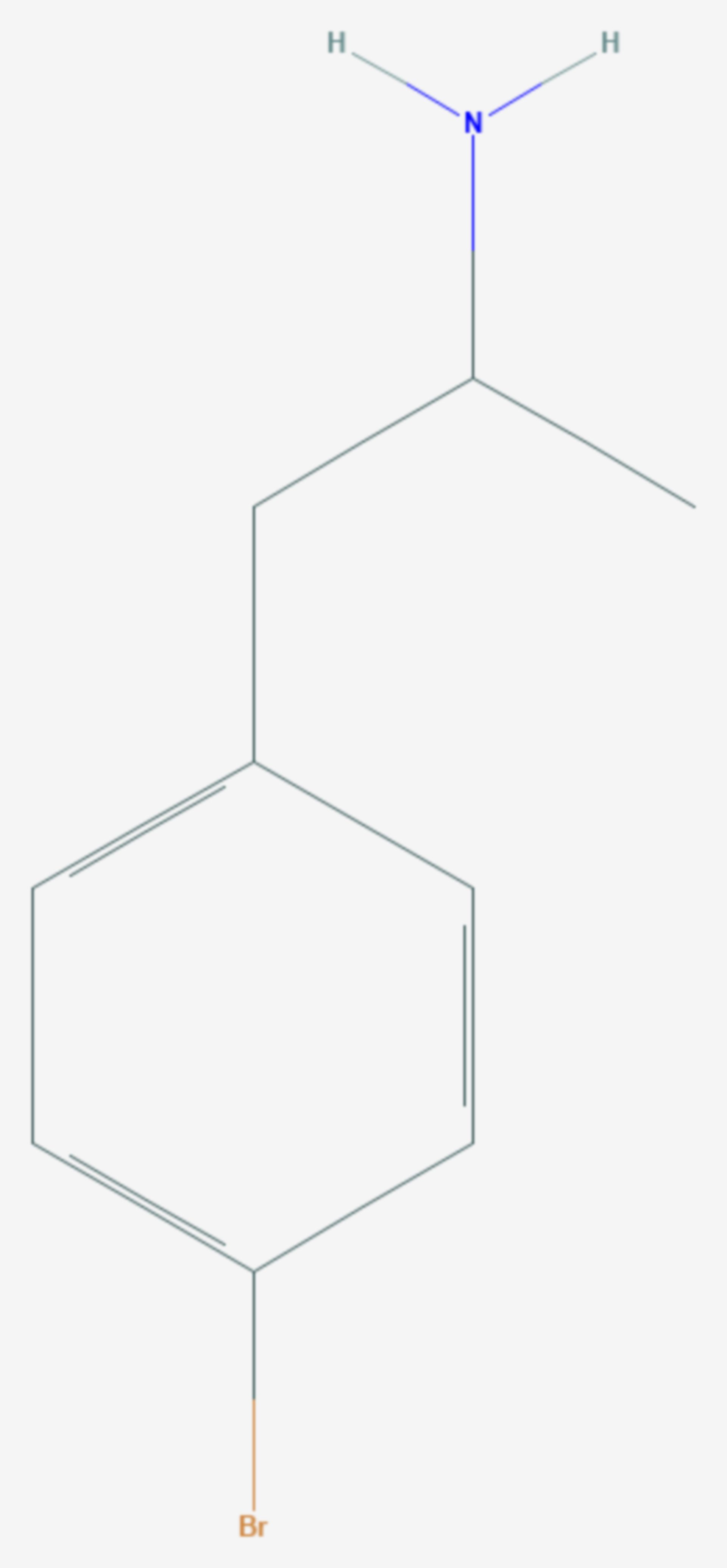 4-Bromamphetamin (Strukturformel)