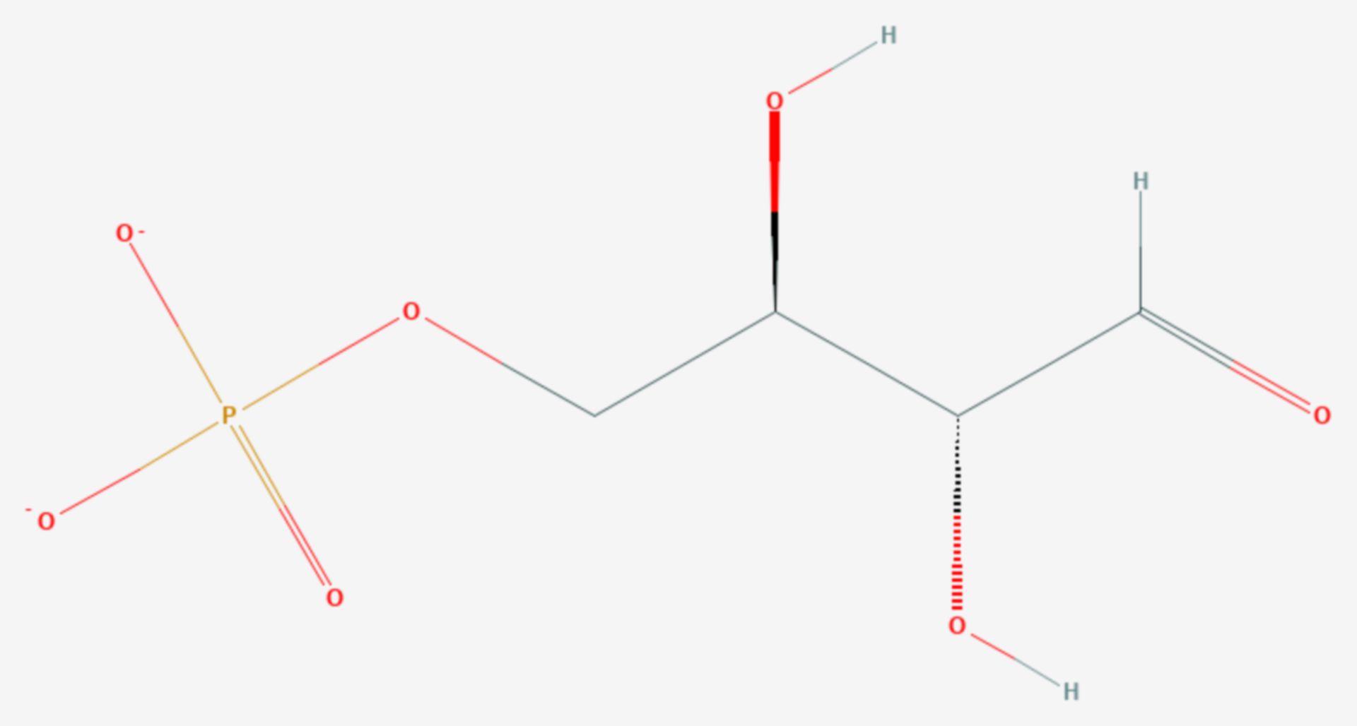 Erythrose-4-phosphat (Strukturformel)
