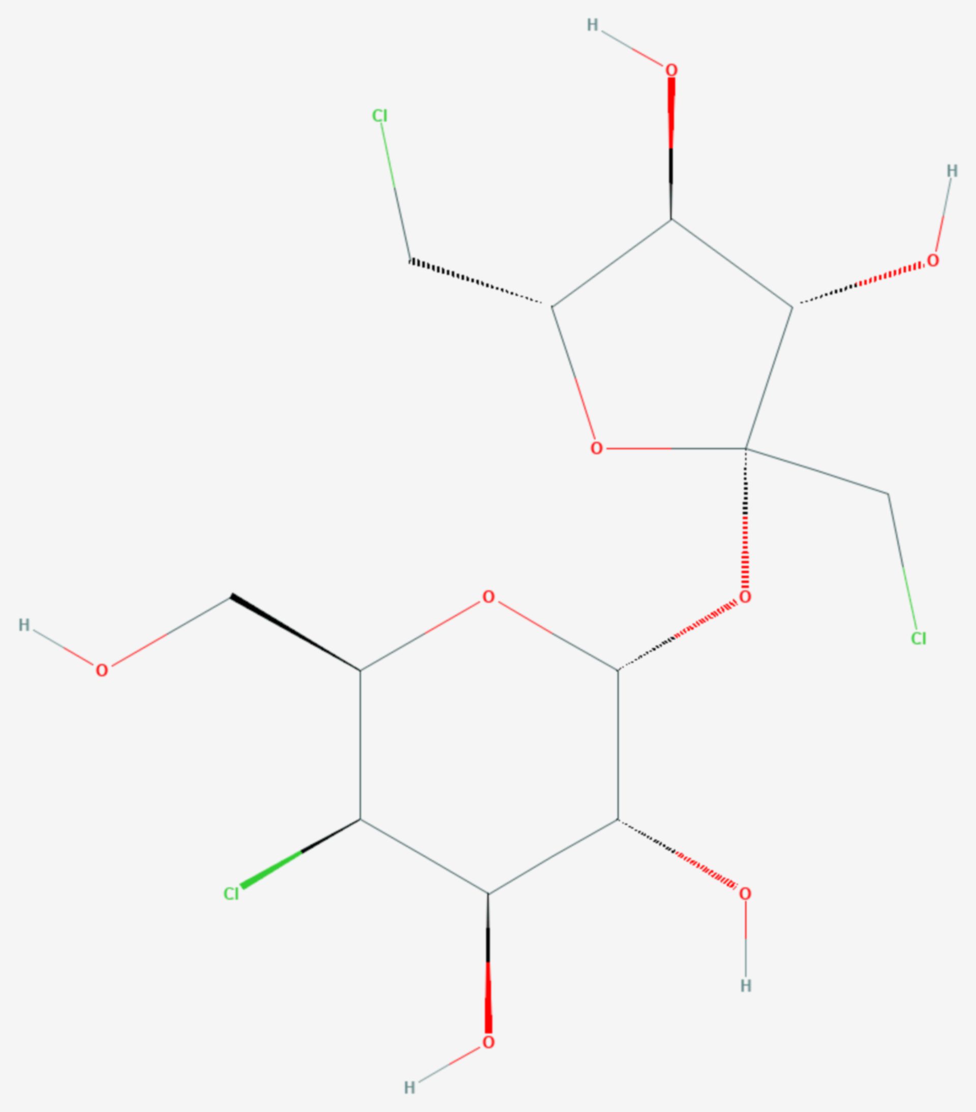 Sucralose (Strukturformel)