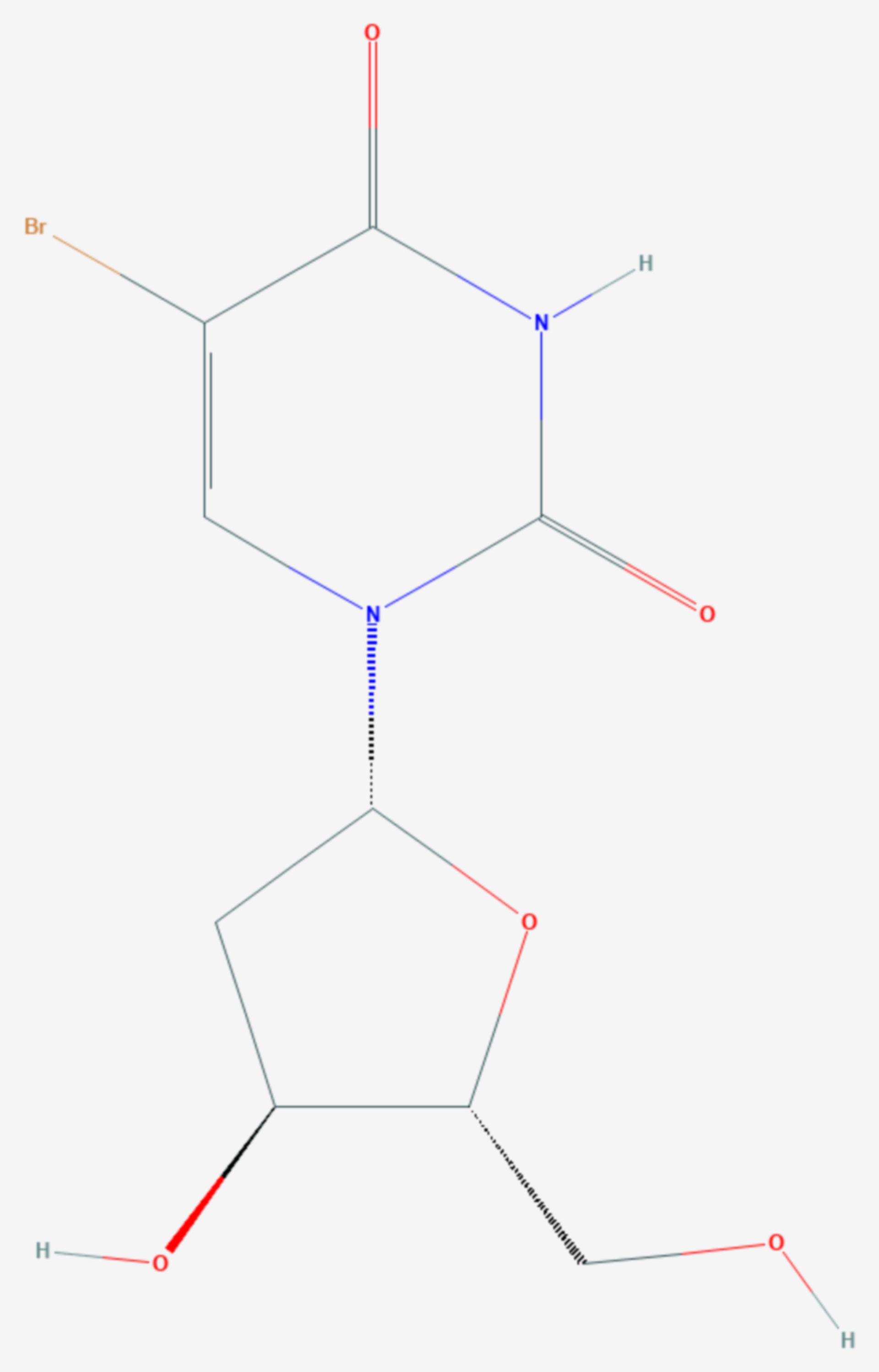 Bromdesoxyuridin (Strukturformel)