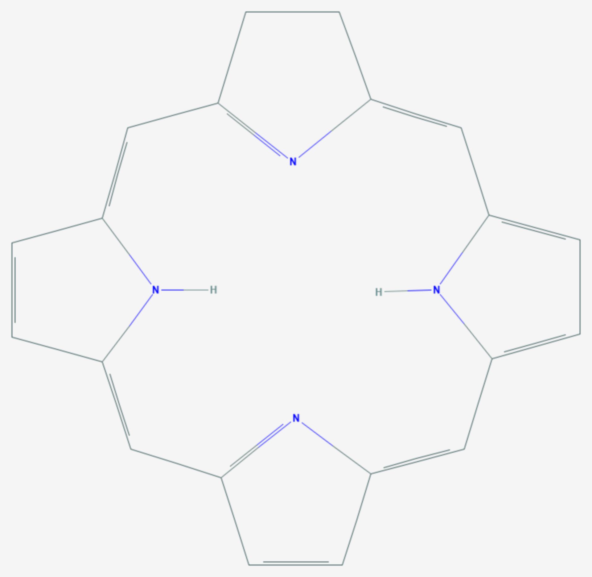 Chlorin (Strukturformel)