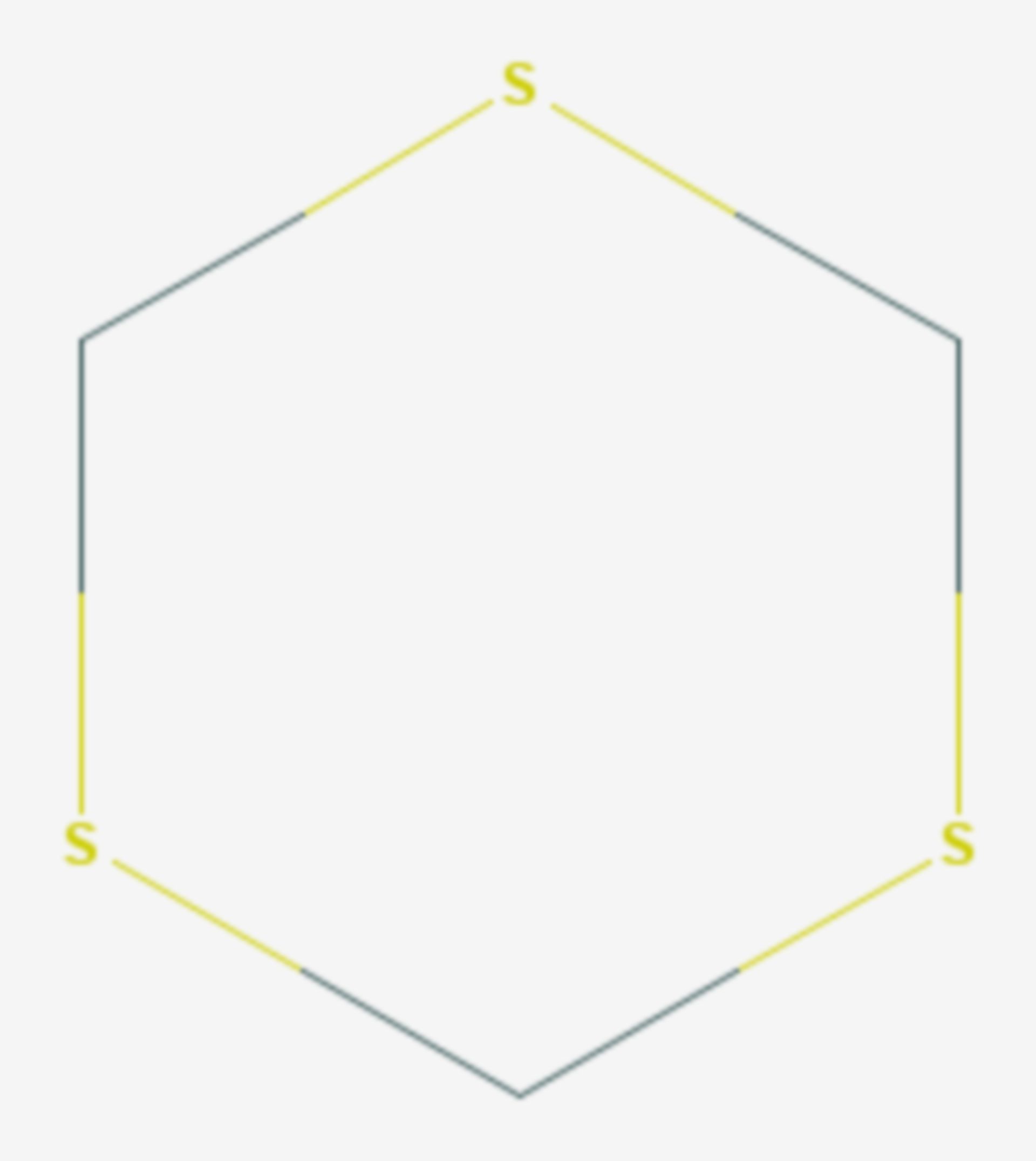 1,3,5-Trithian (Strukturformel)