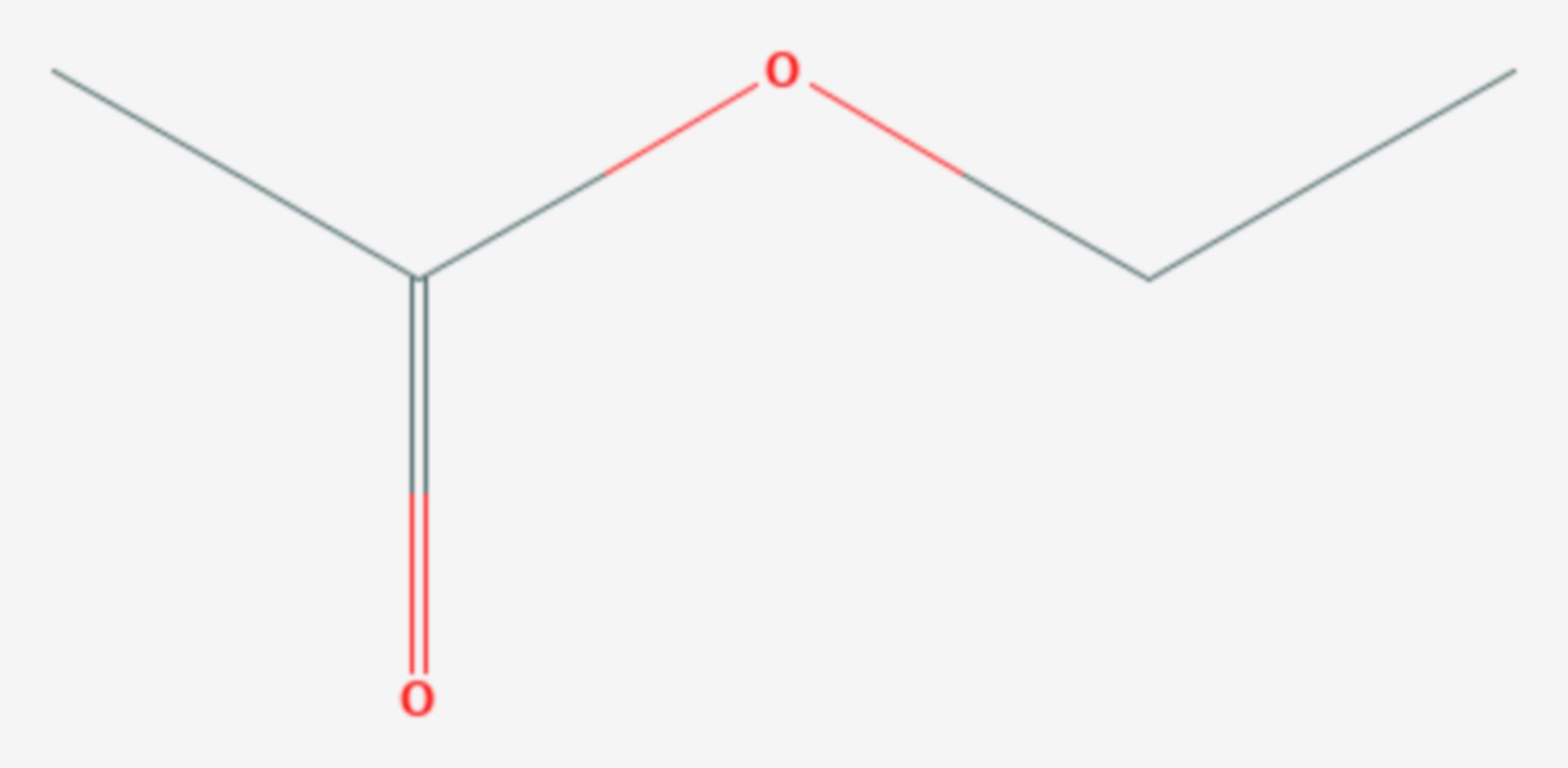 Essigsäureethylester (Strukturformel)