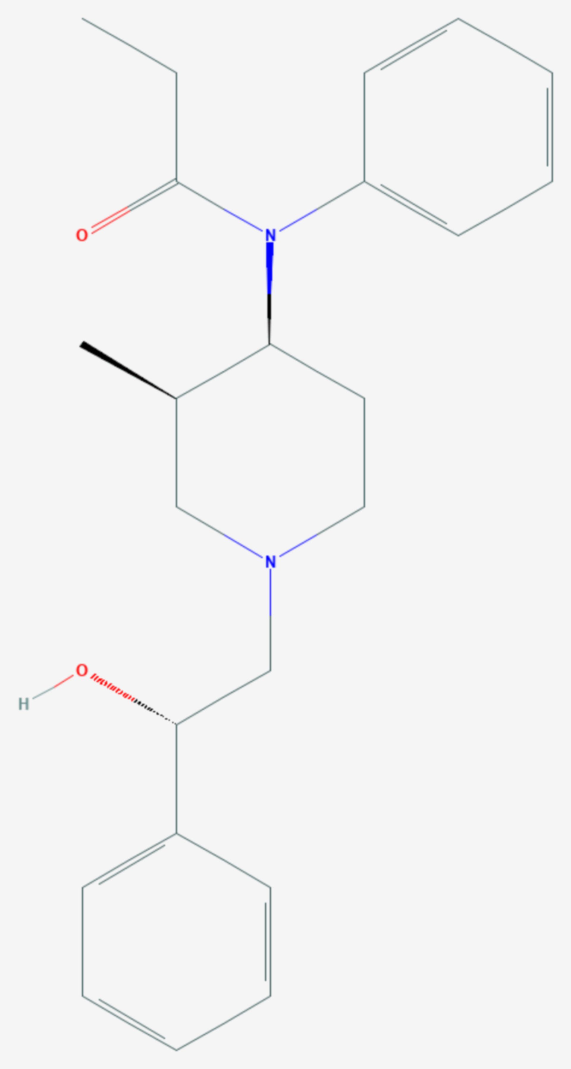 Ohmefentanyl (Strukturformel)
