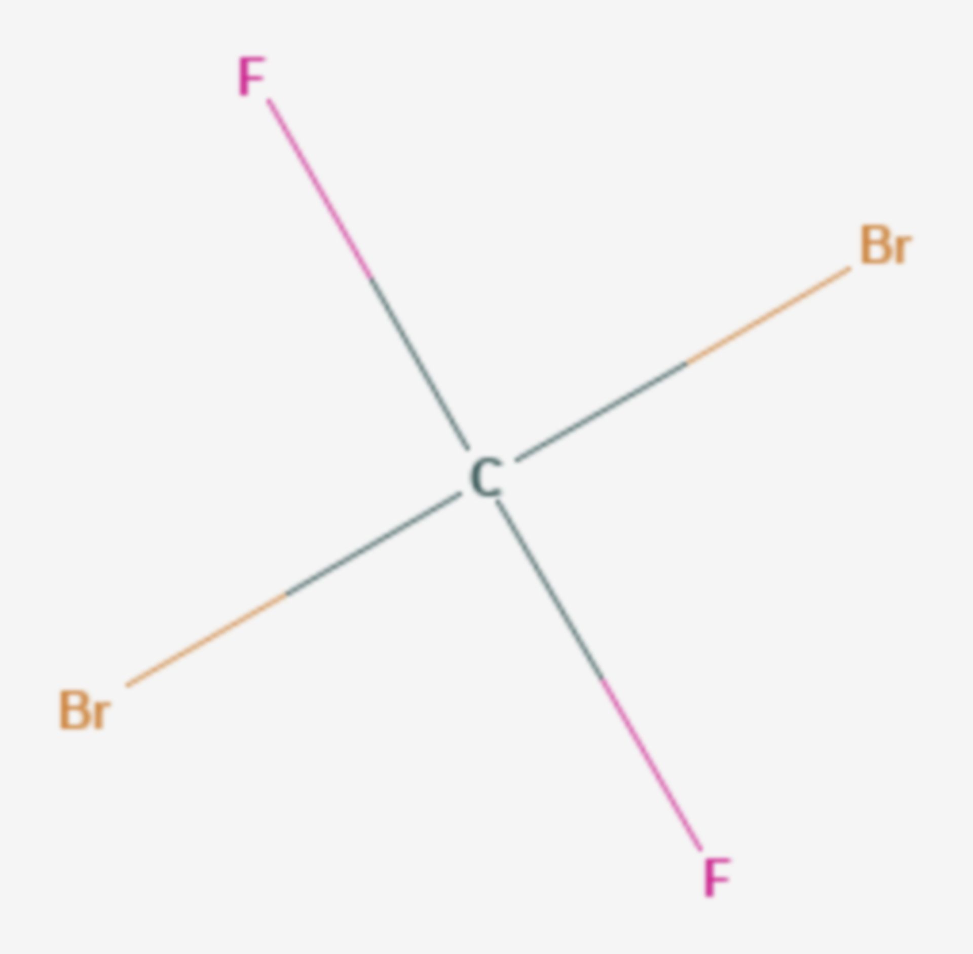 Dibromdifluormethan (Strukturformel)