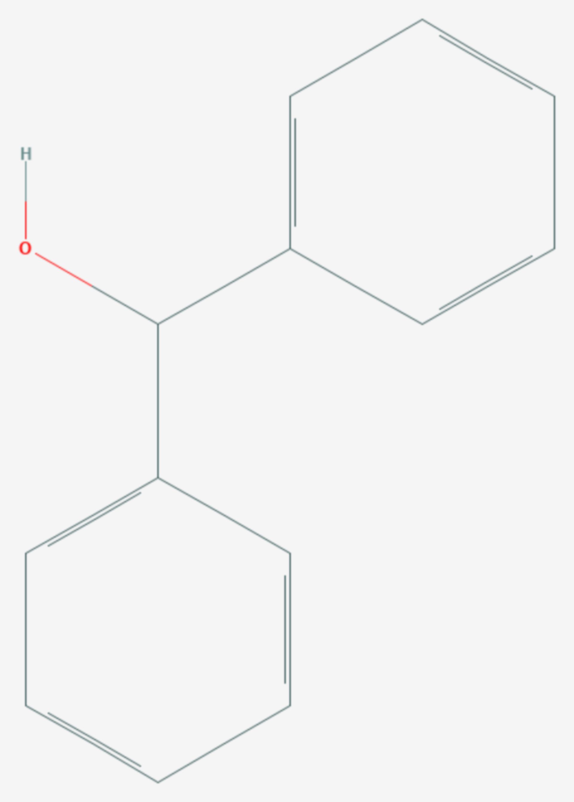 Benzhydrol (Strukturformel)