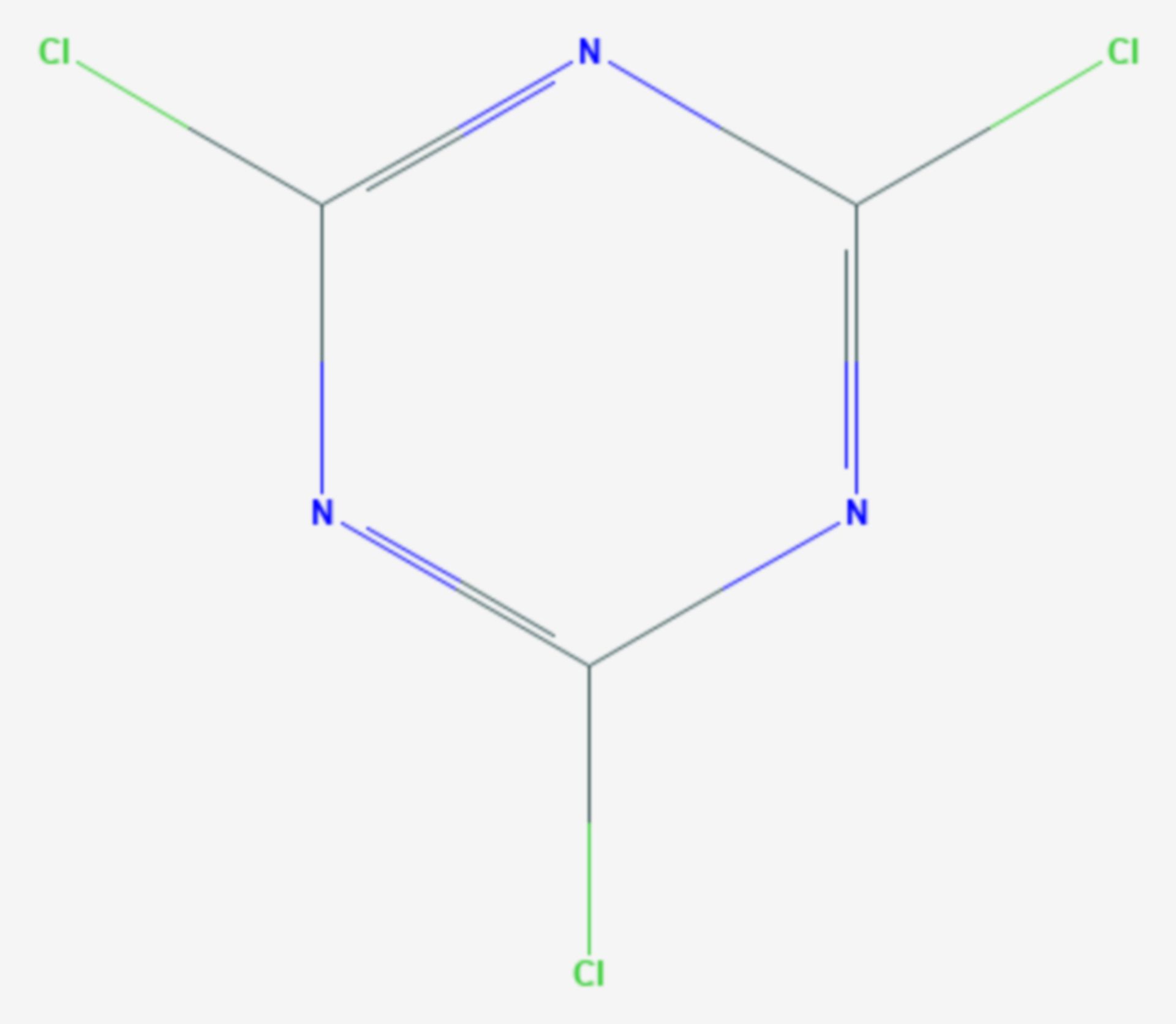 Cyanurchlorid (Strukturformel)