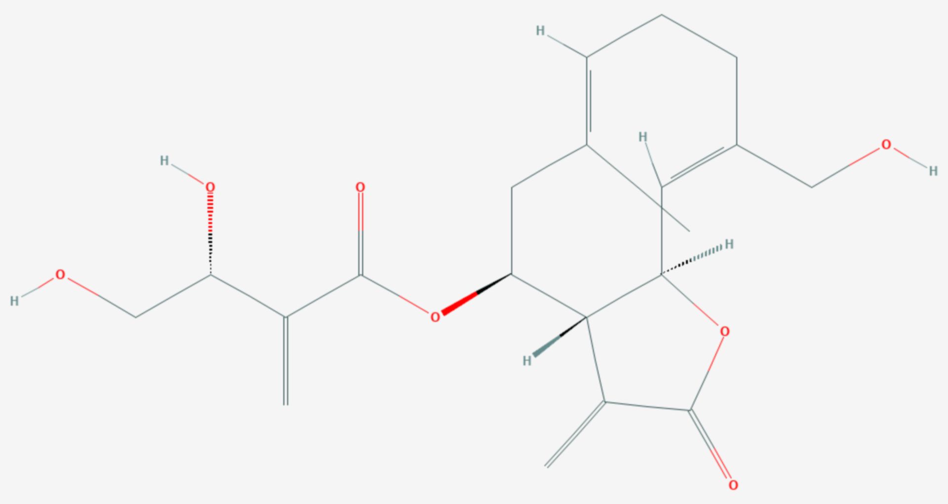 Cnicin (Strukturformel)