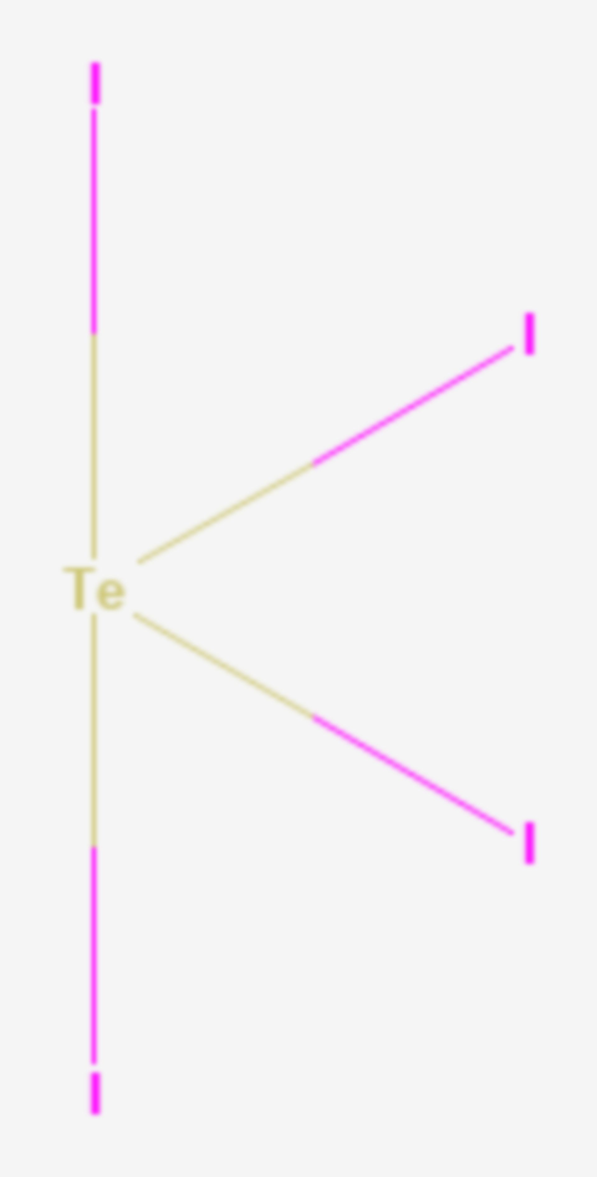 Tellurtetraiodid (Strukturformel)