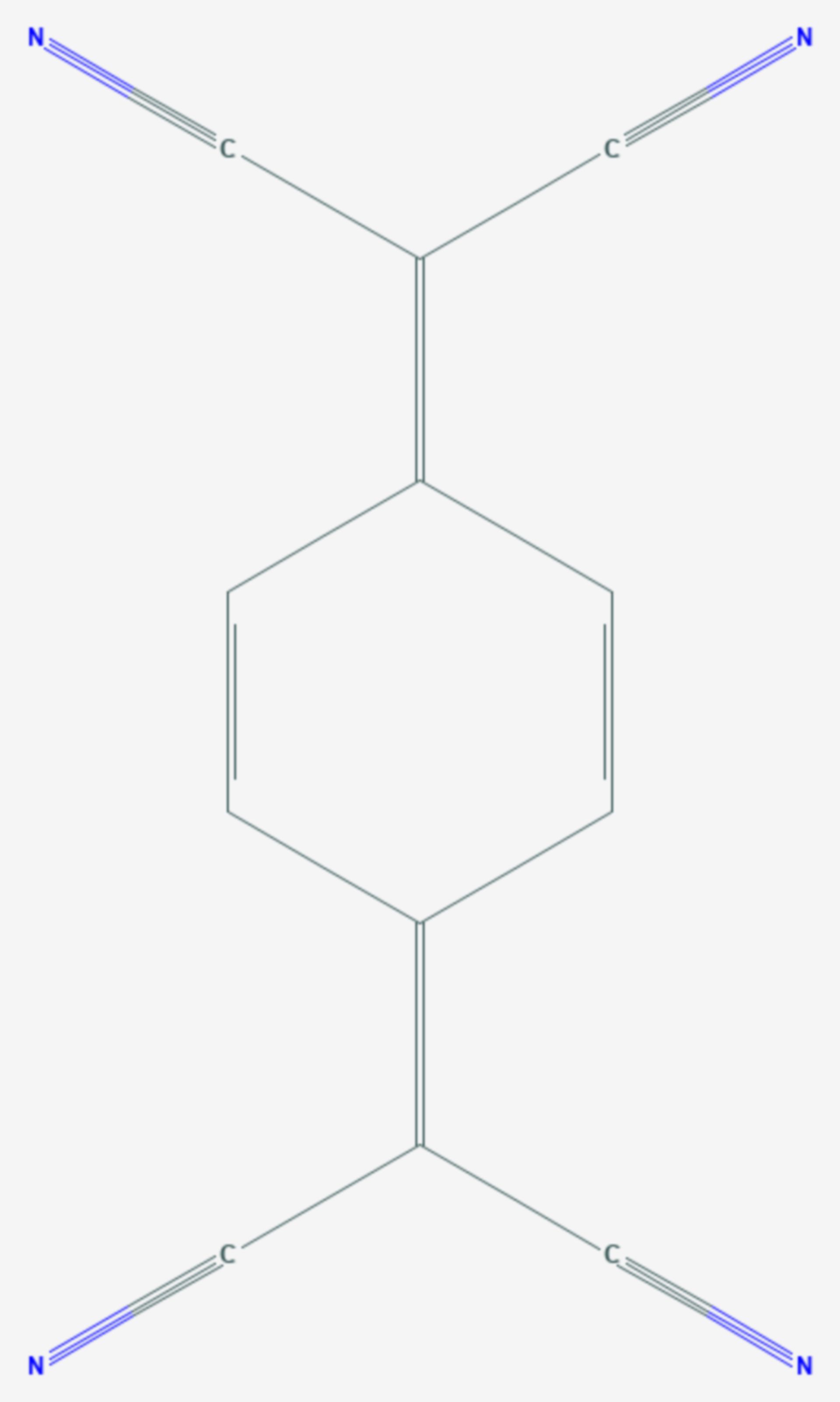 Tetracyanochinodimethan (Strukturformel)