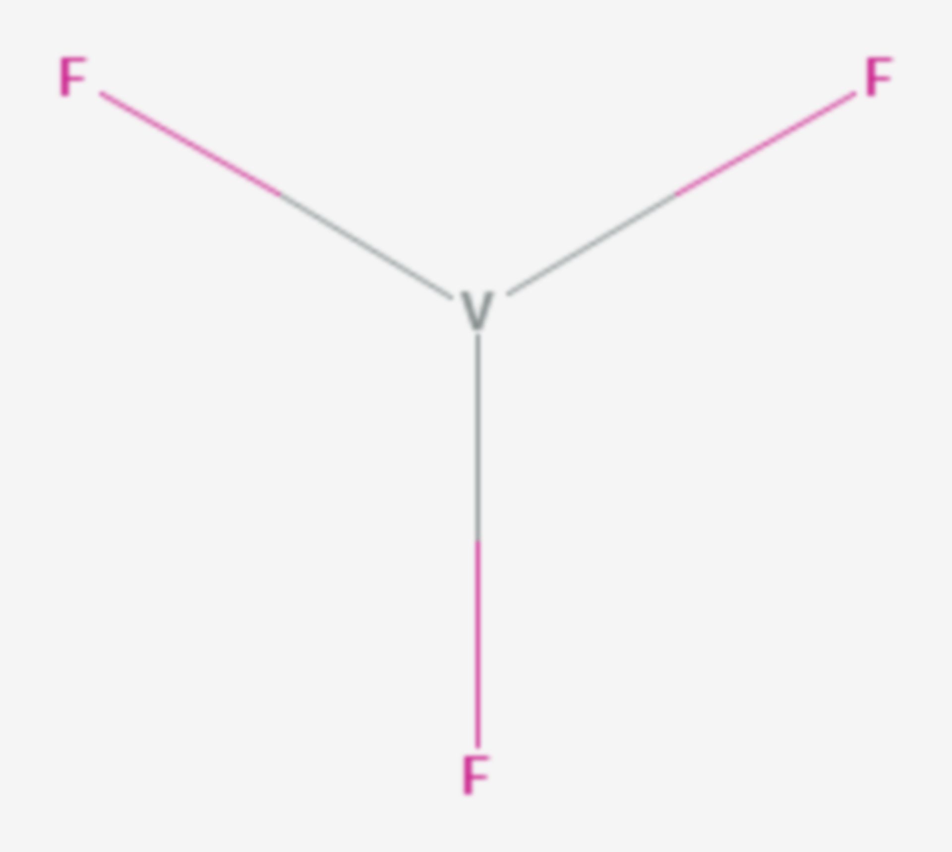 Vanadium(III)-fluorid (Strukturformel)
