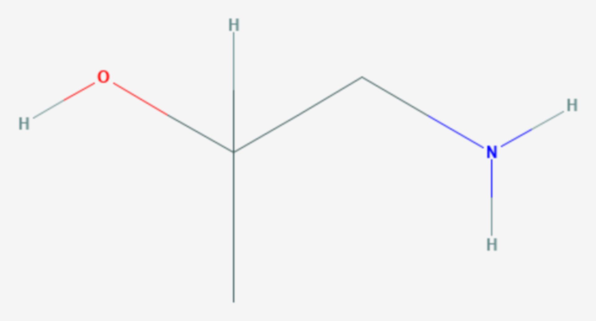 1-Aminopropan-2-ol (Strukturformel)