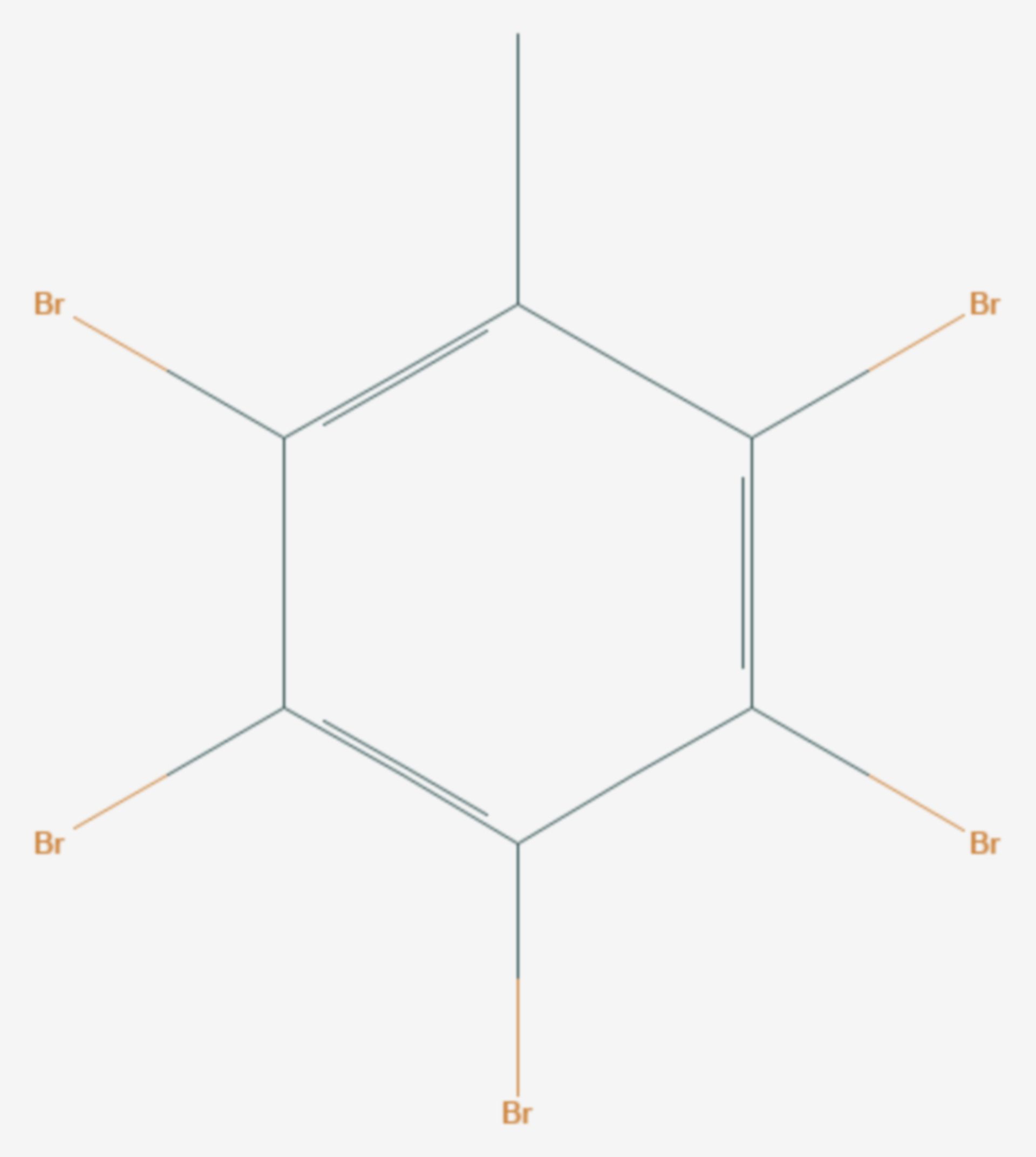 Pentabromtoluol (Strukturformel)