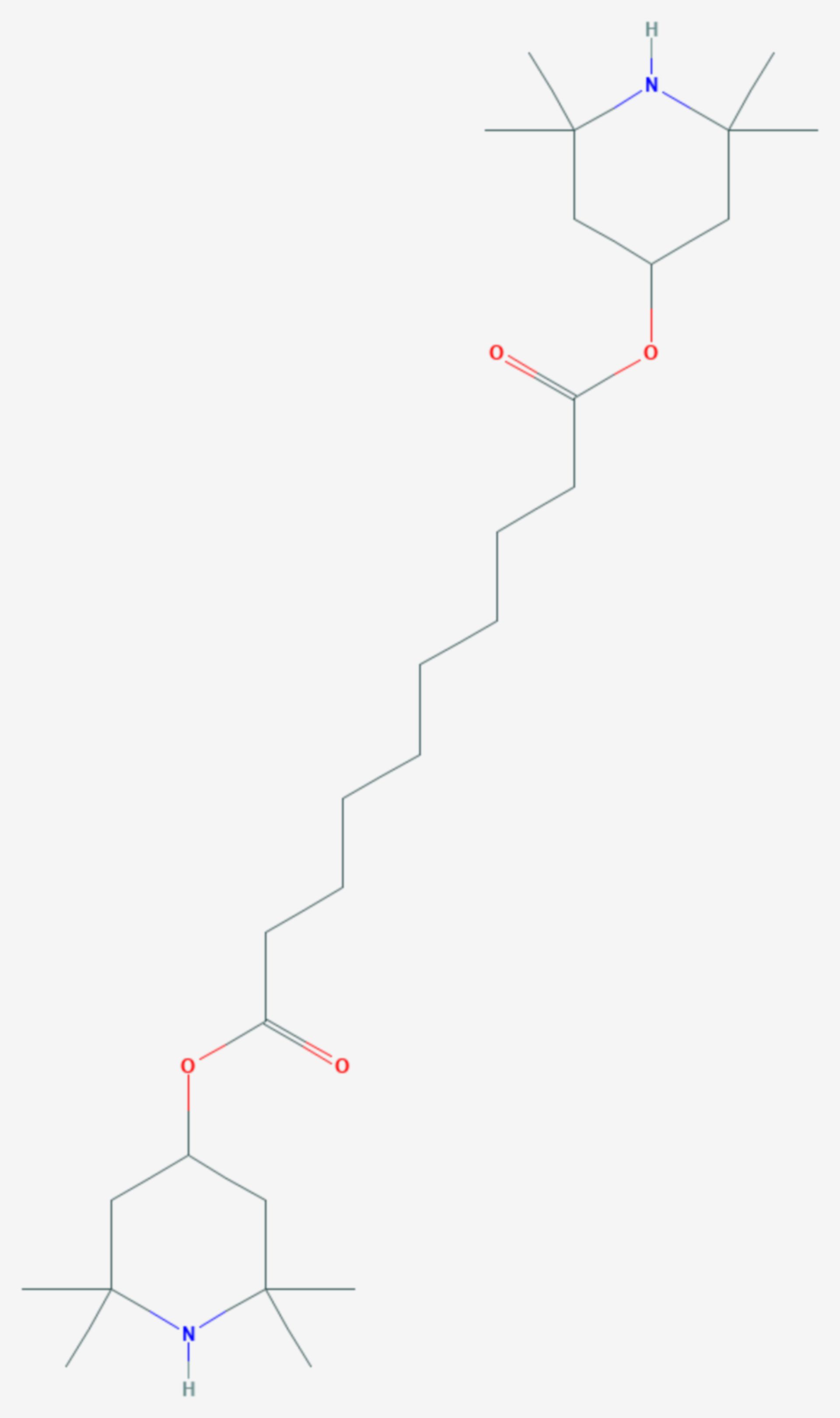 Bis(2,2,6,6-tetramethyl-4-piperidyl)sebacat (Strukturformel)