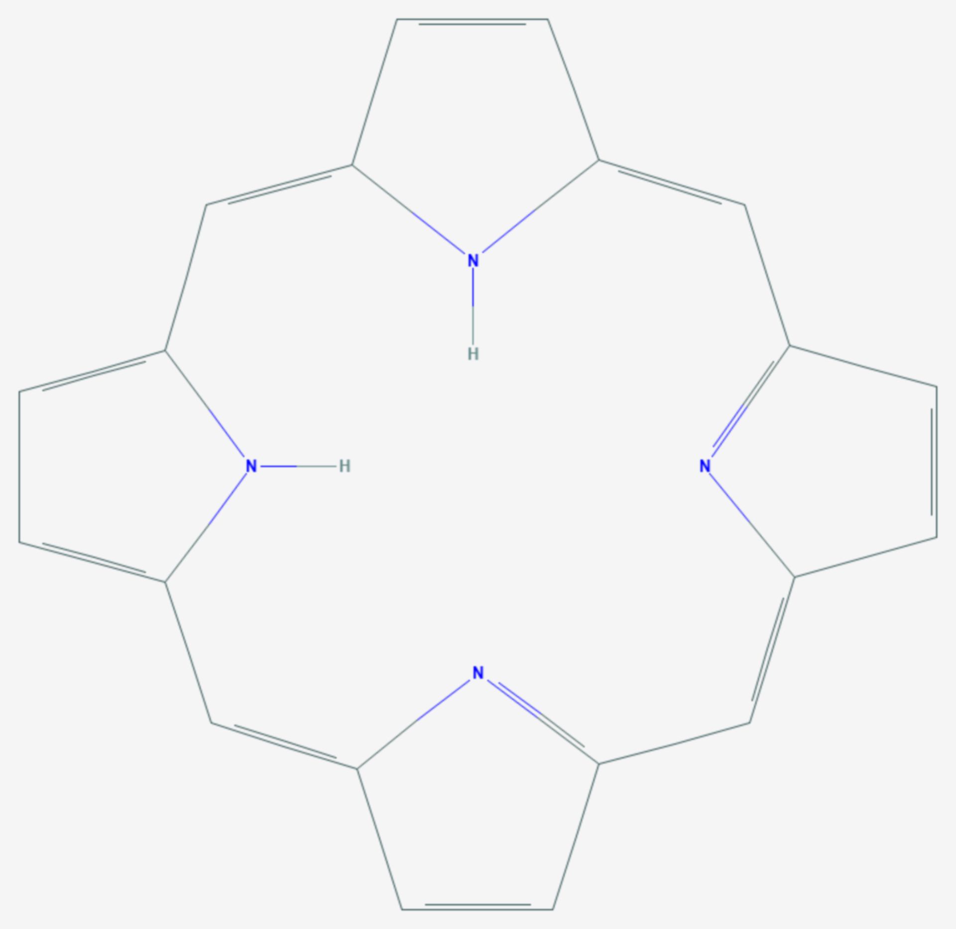 Porphin (Strukturformel)