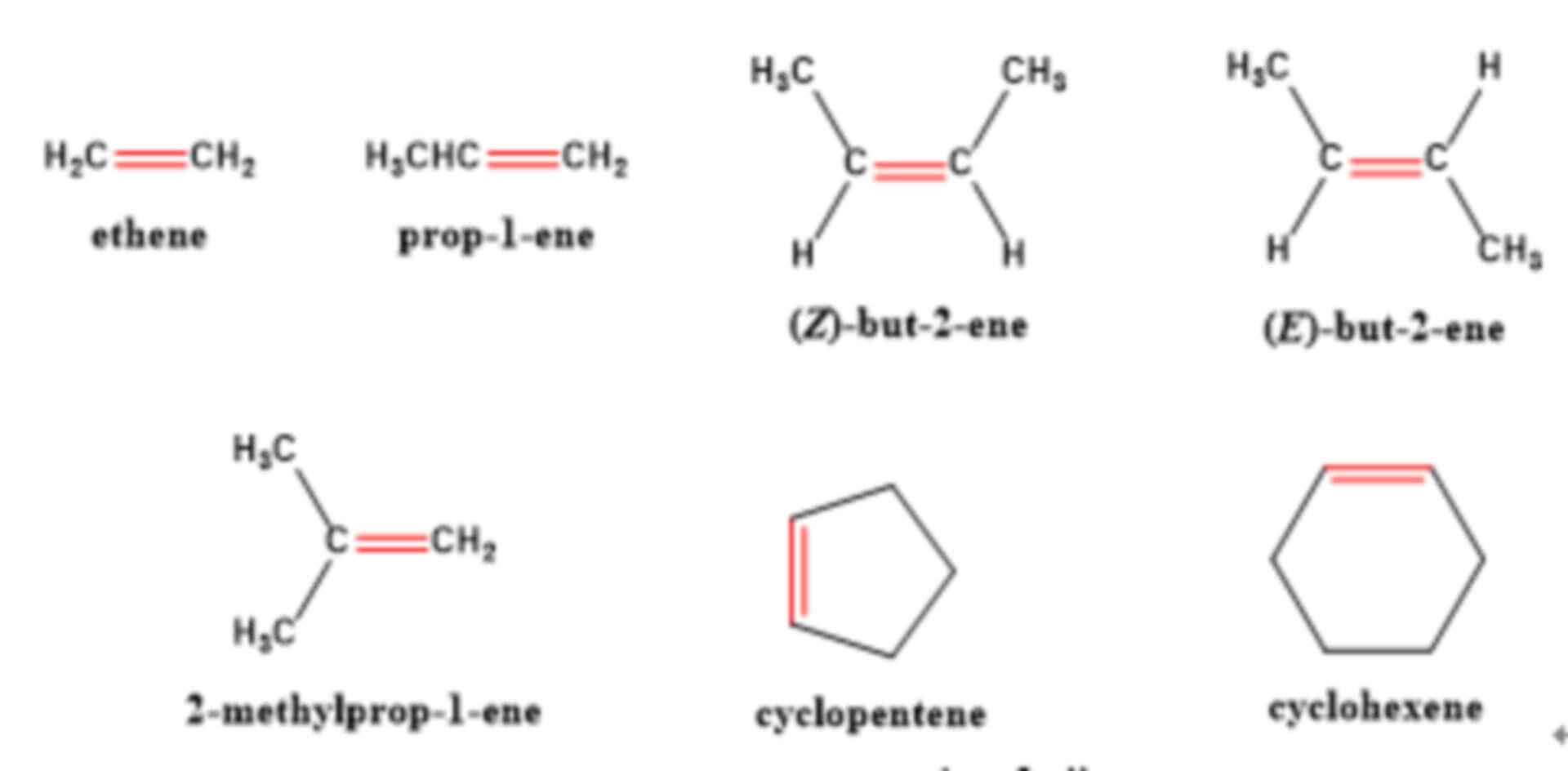 Alkenes