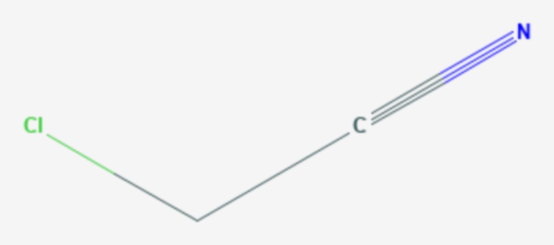 Chloracetonitril (Strukturformel)
