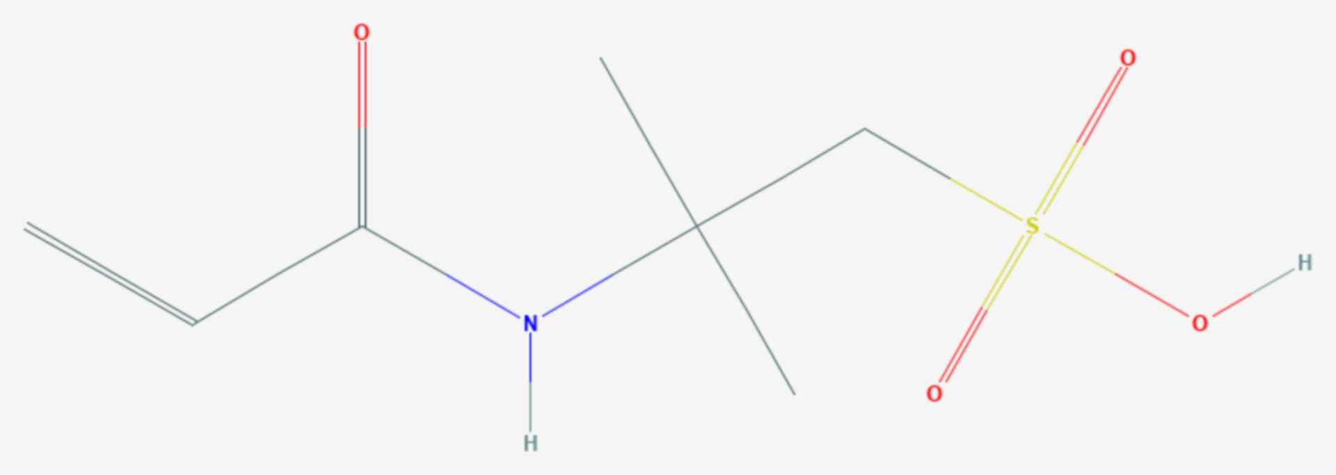 2-Acrylamido-2-methylpropansulfonsäure (Strukturformel)
