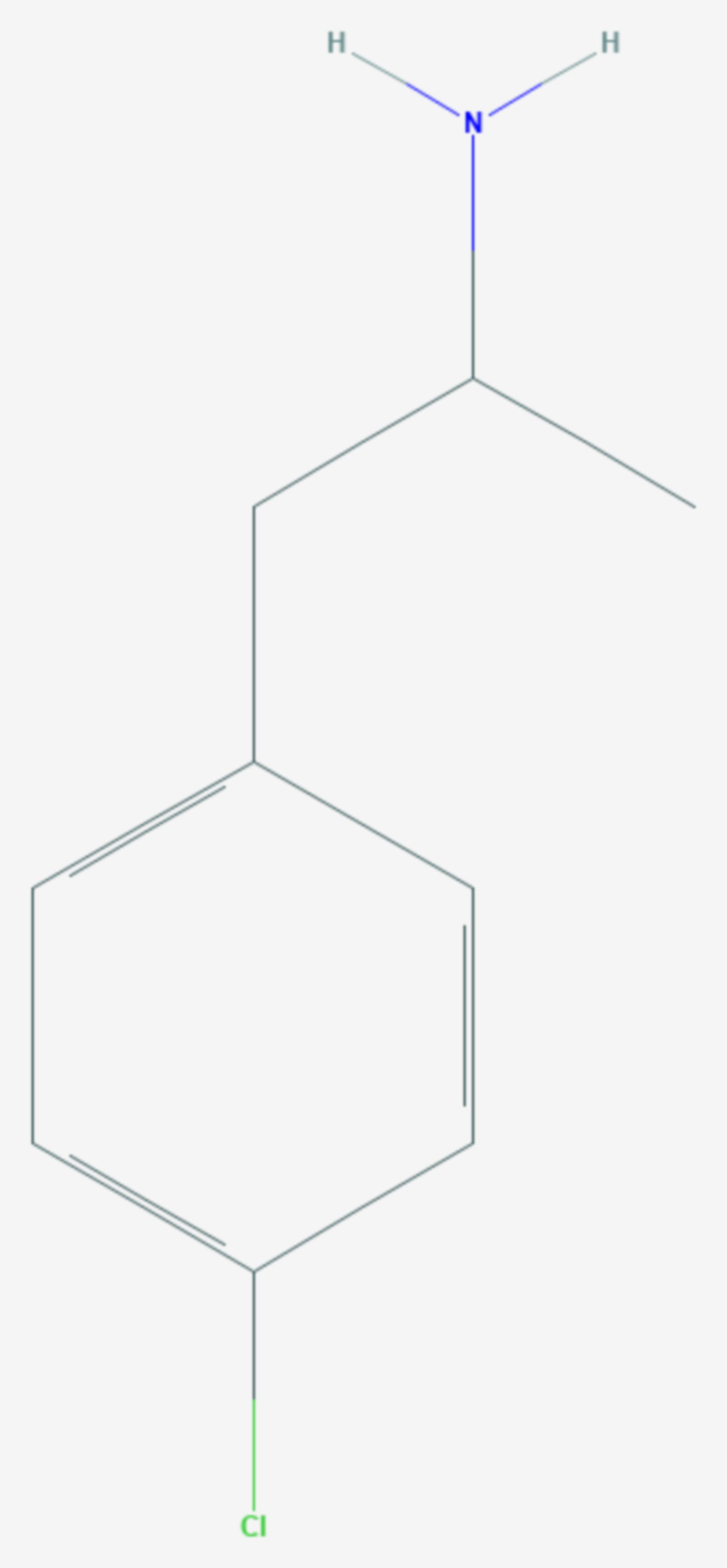 4-Chloramphetamin (Strukturformel)