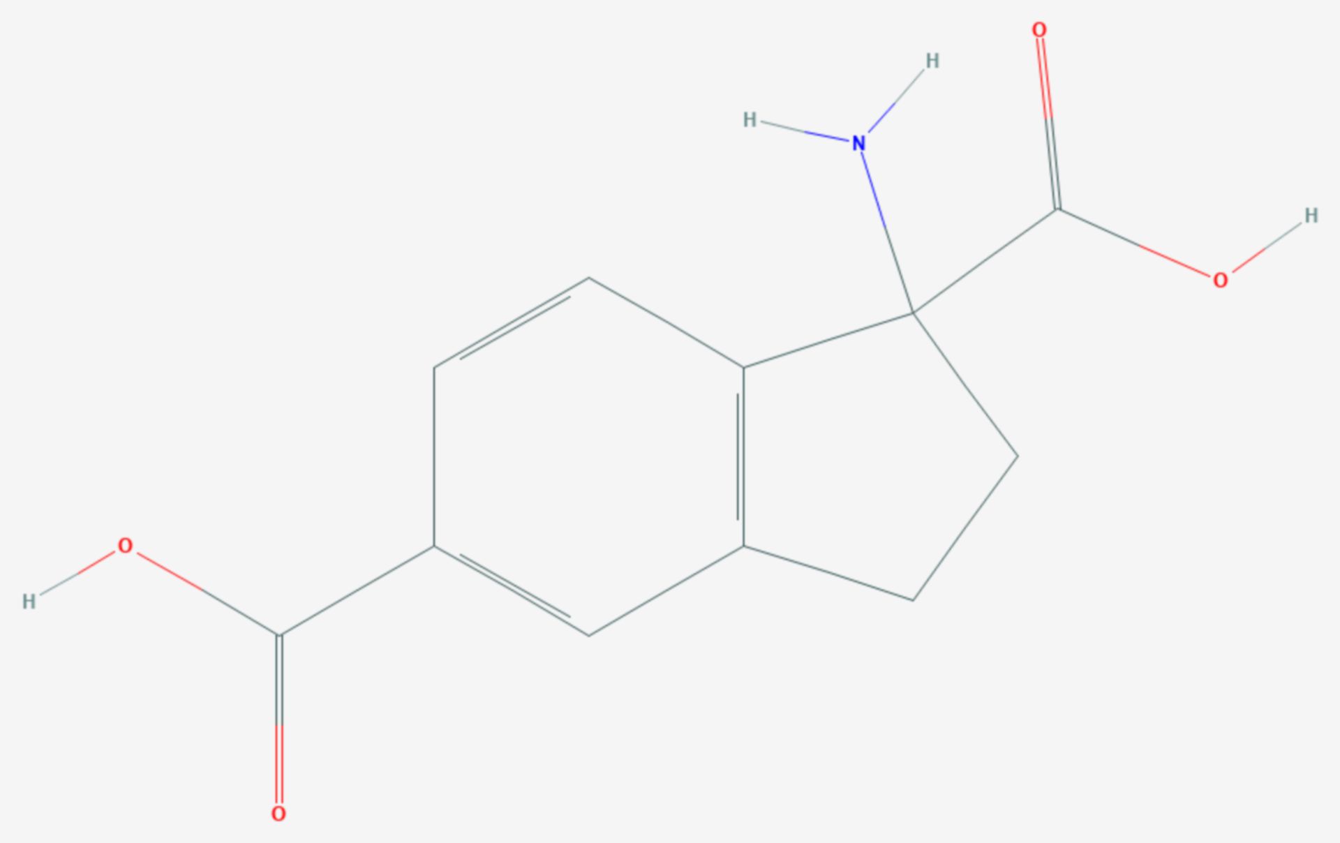 Aminodihydroindendicarbonsäure (Strukturformel)