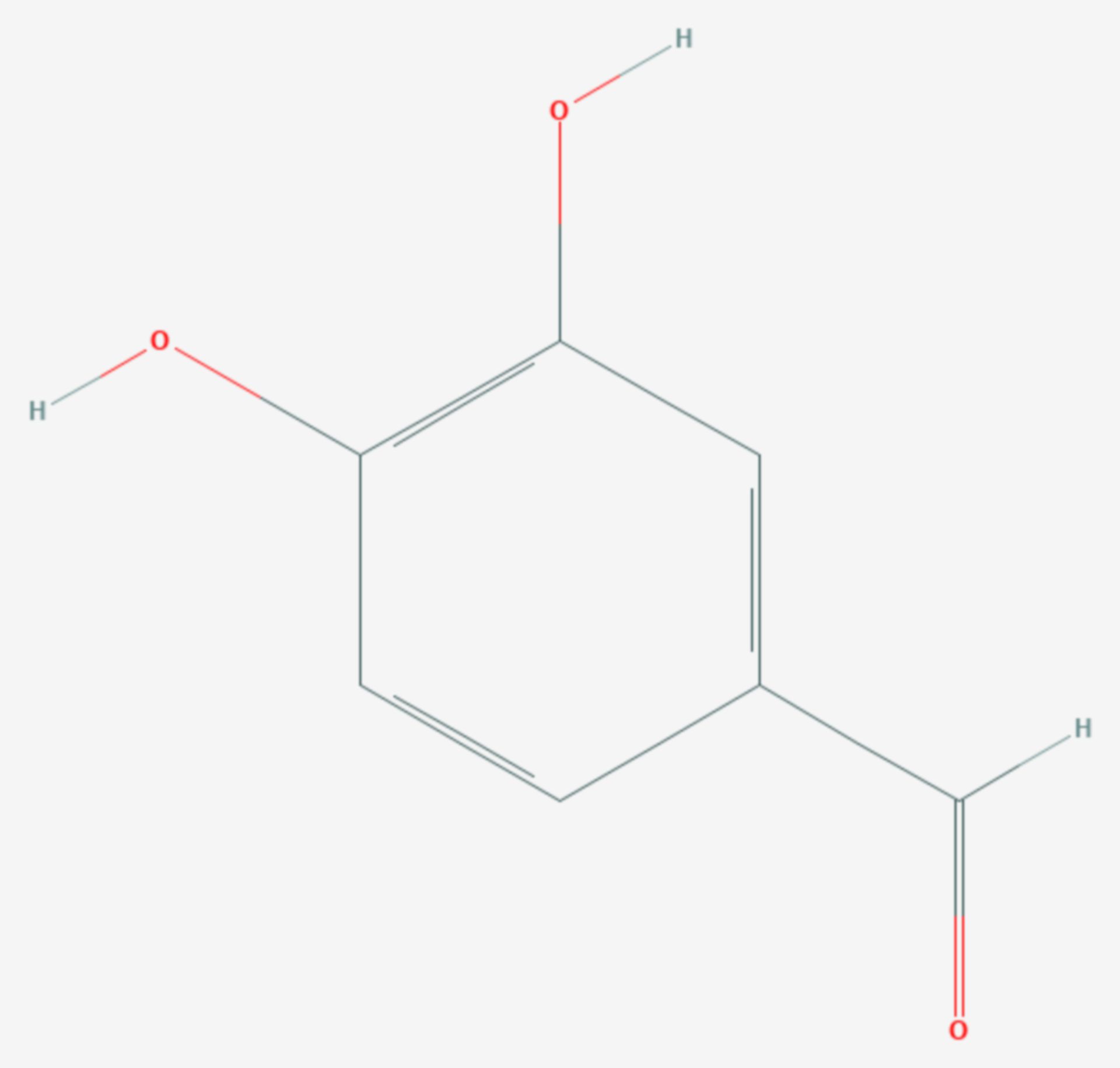 Protocatechualdehyd (Strukturformel)