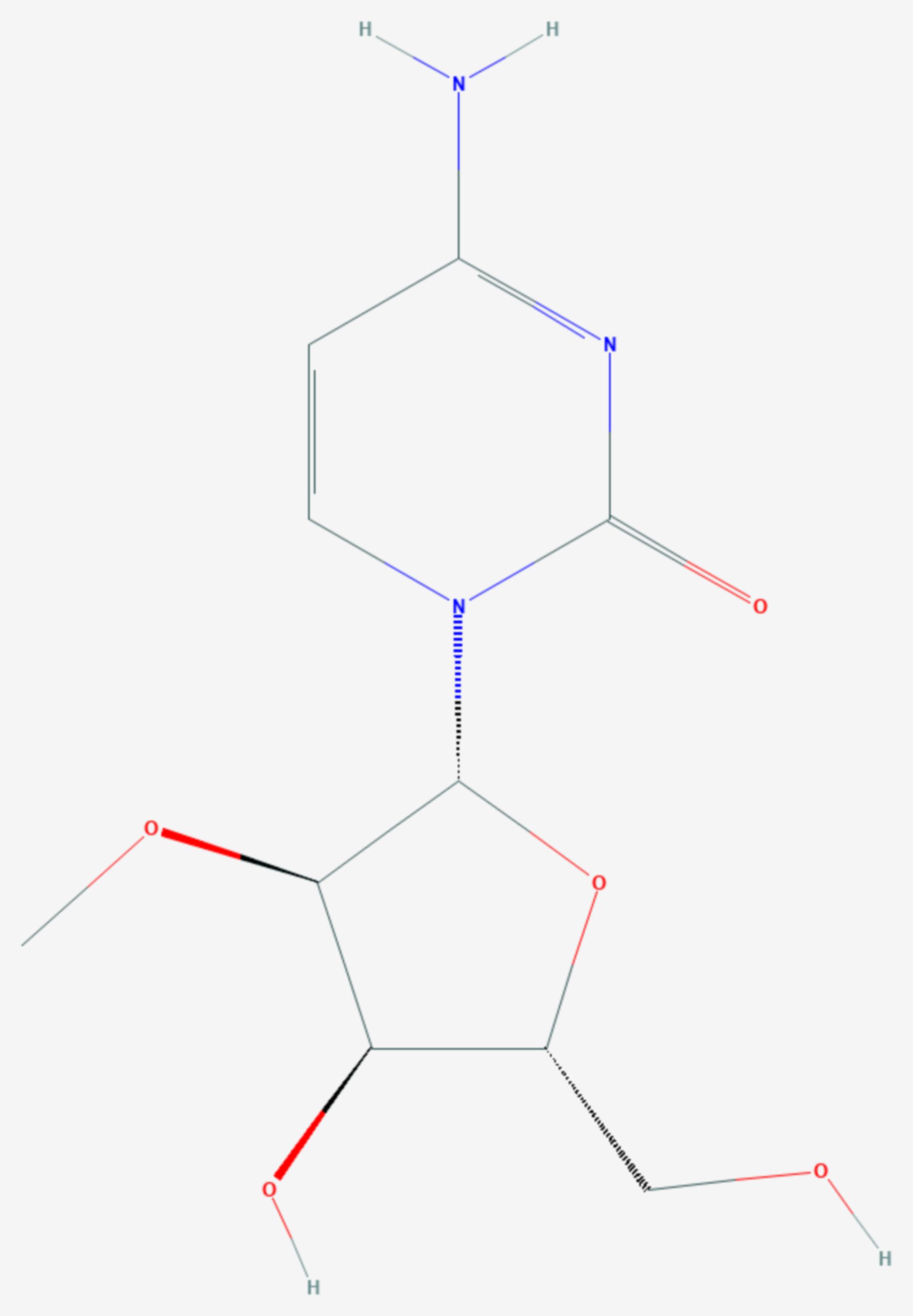 2′-O-Methylcytidin (Strukturformel)