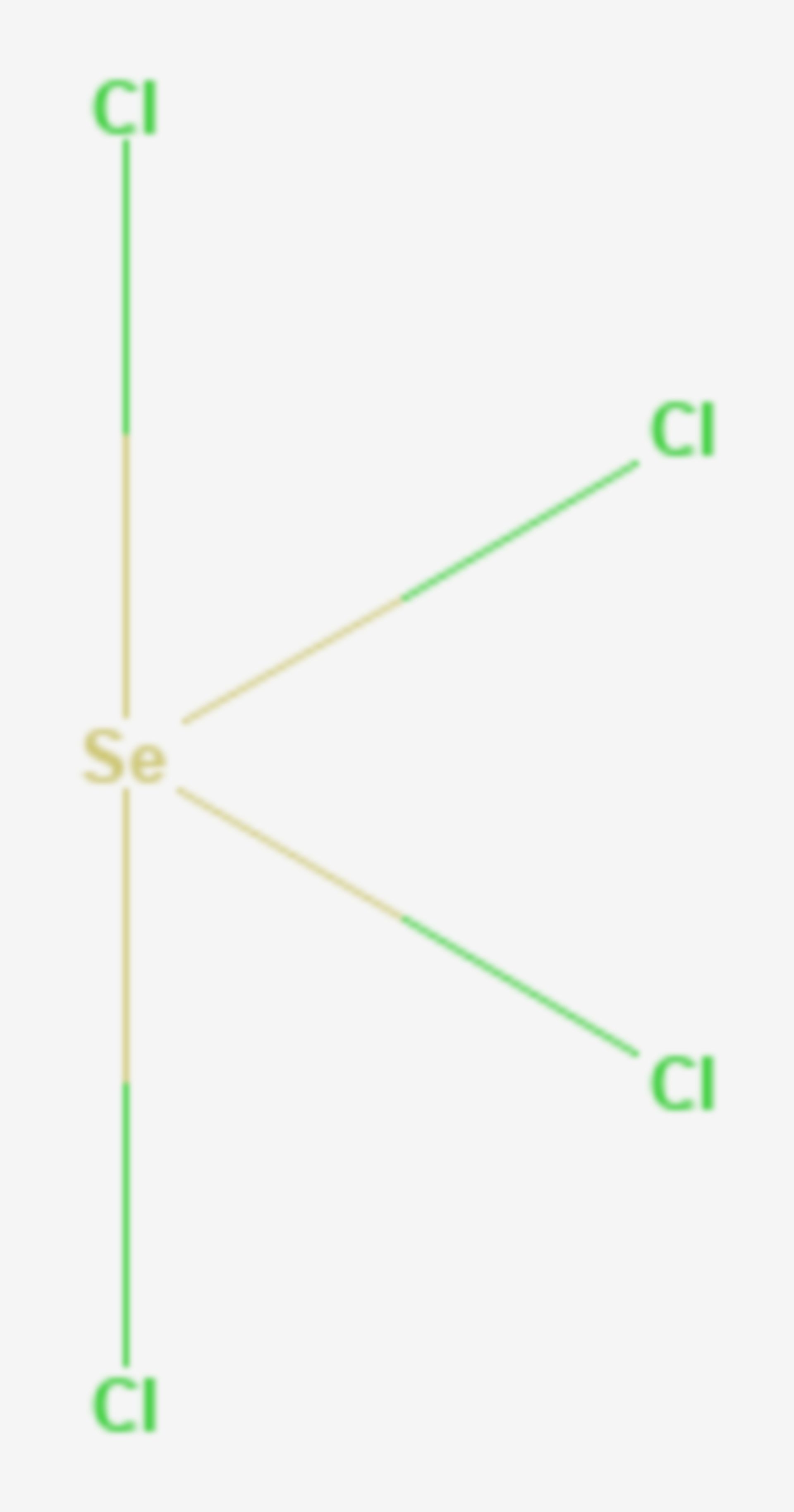 Selentetrachlorid (Strukturformel)