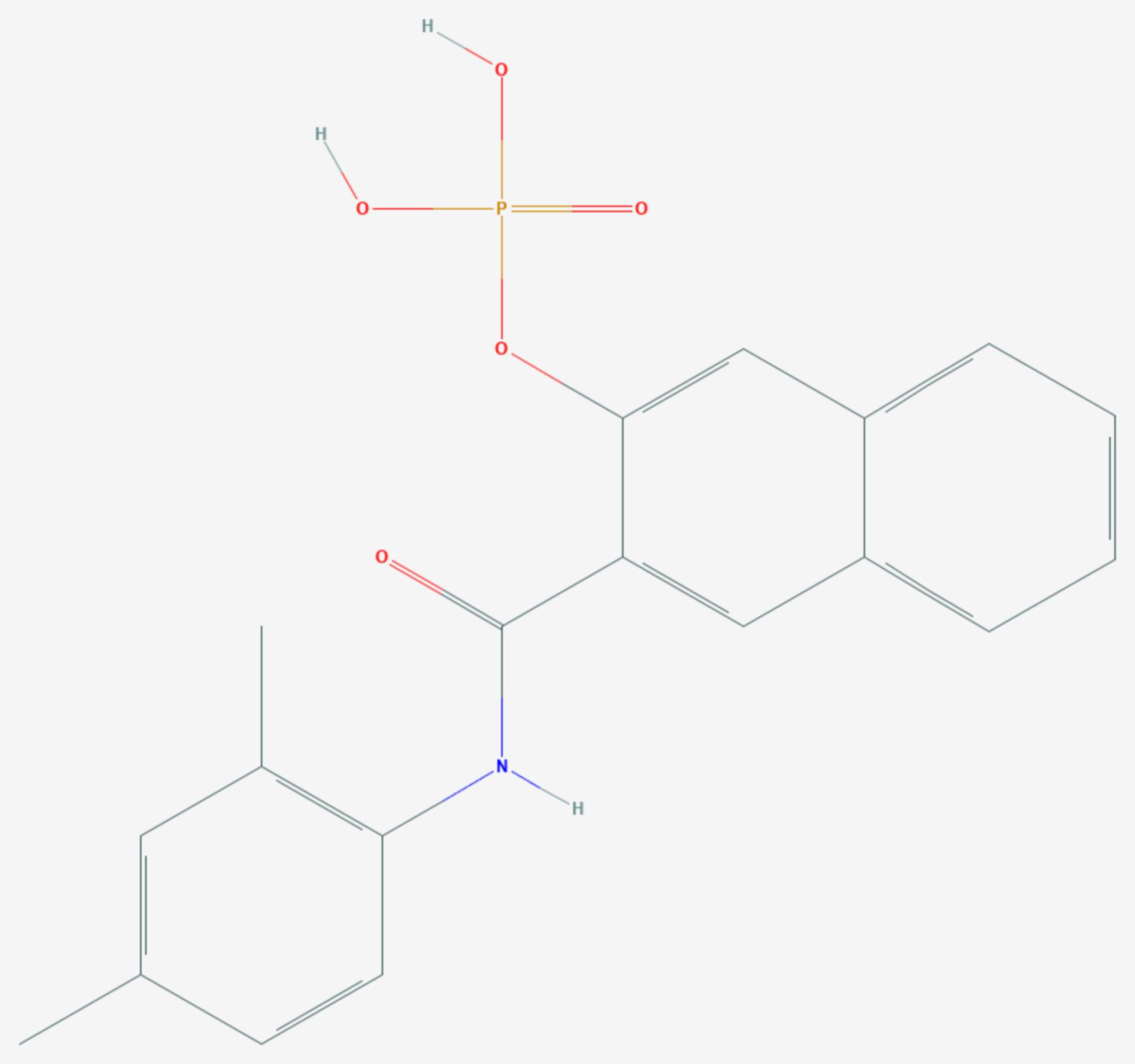 Naphthol-AS-MX-Phosphat (Strukturformel)