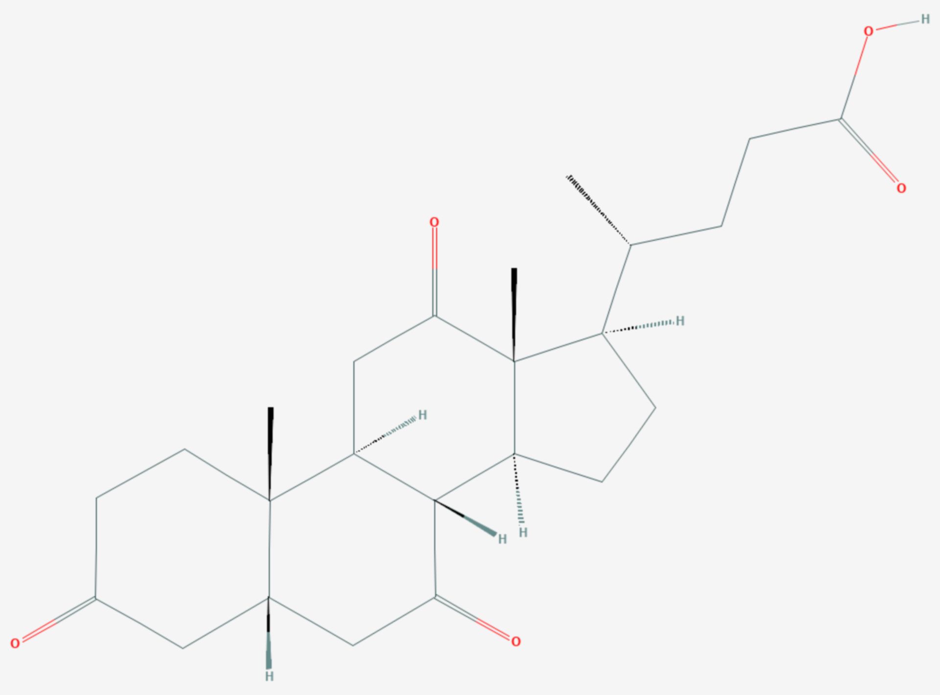 Dehydrocholsäure (Strukturformel)