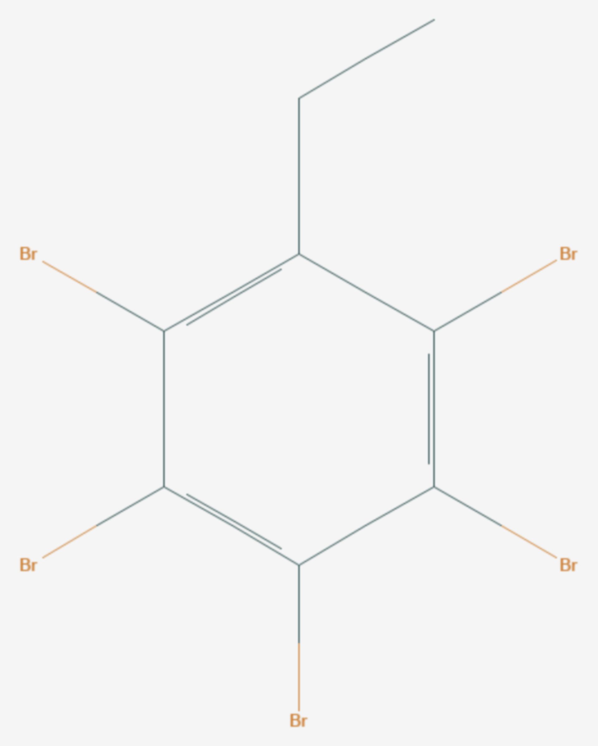 Pentabromethylbenzol (Strukturformel)