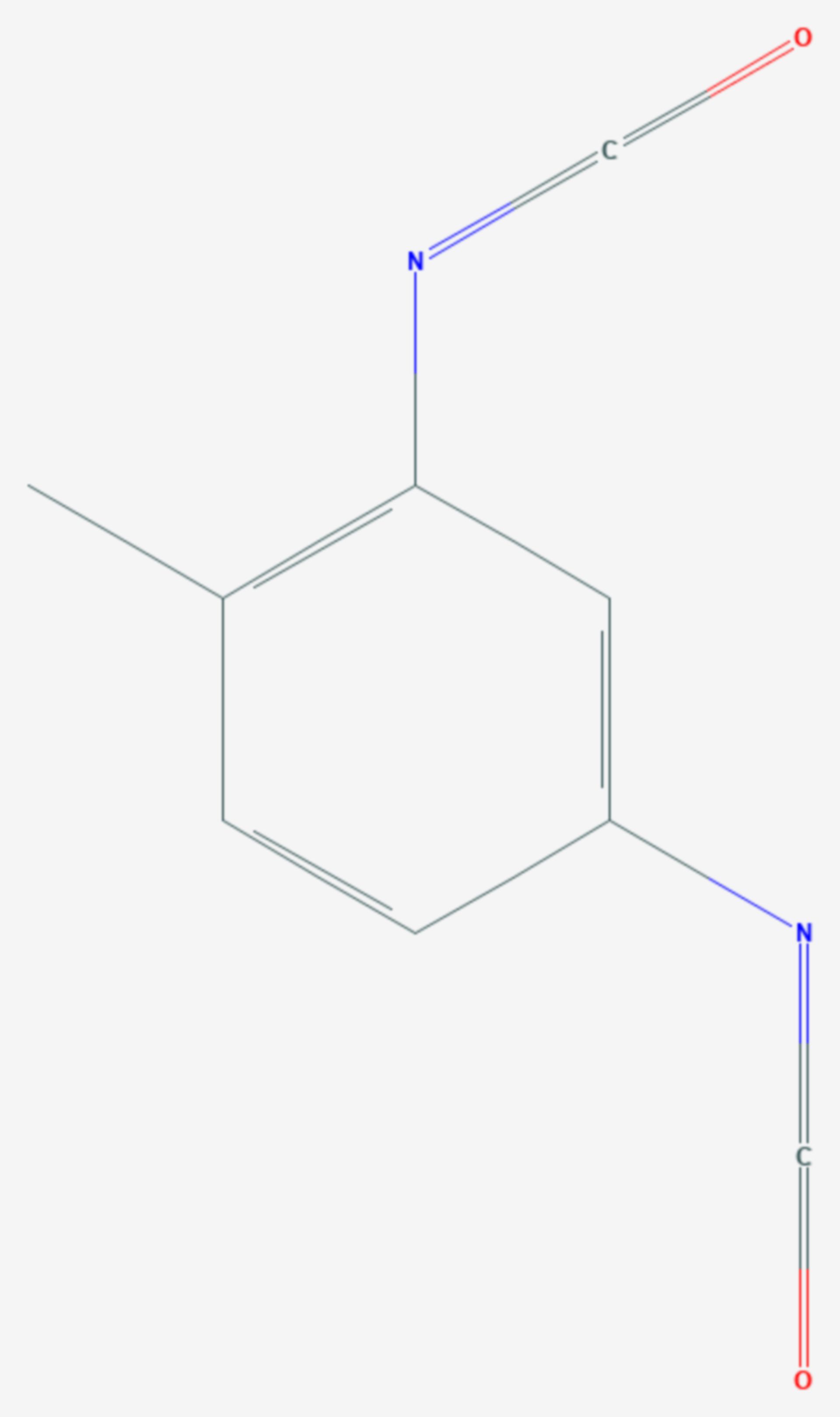 Toluol-2,4-diisocyanat (Strukturformel)