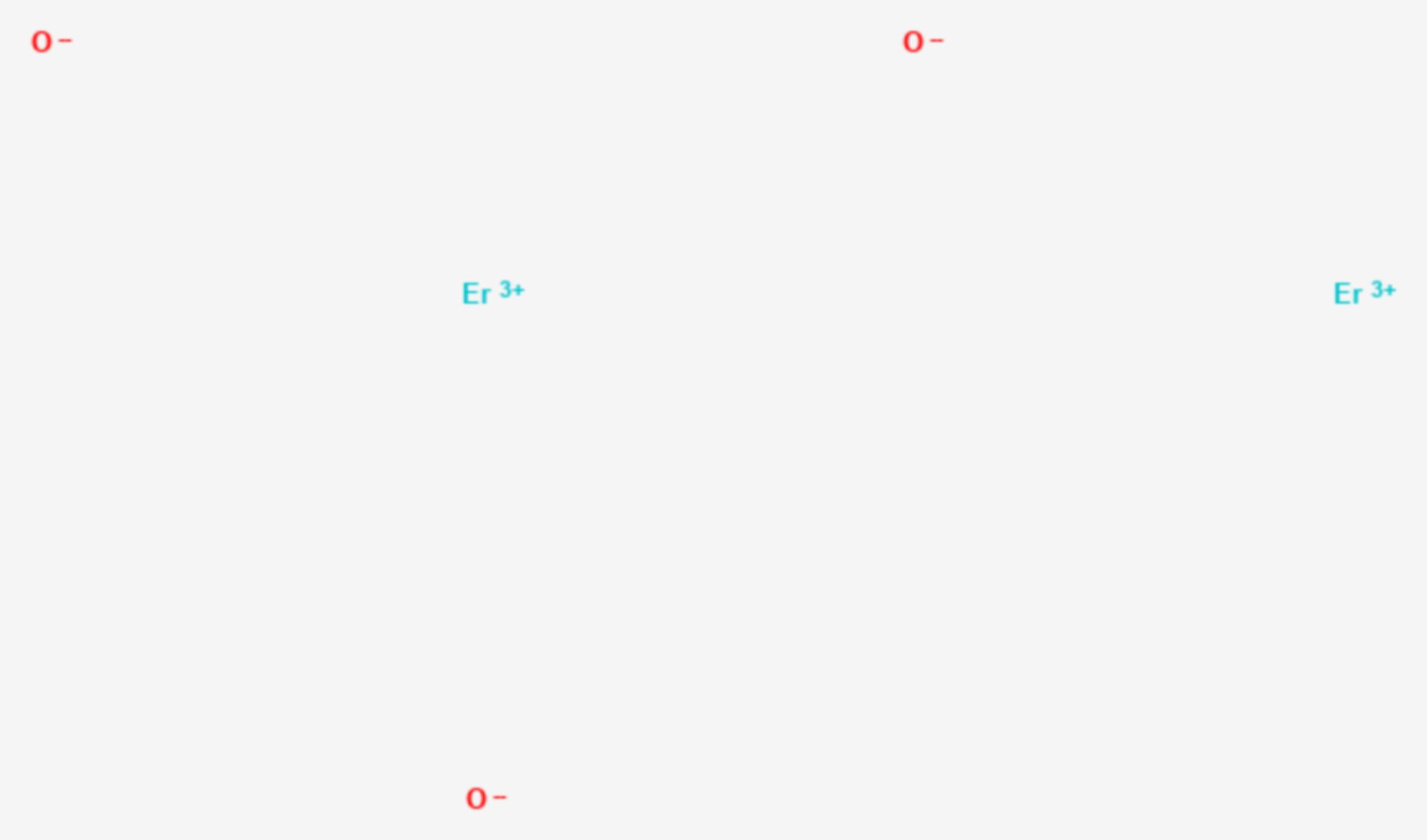 Erbium(III)-oxid (Strukturformel)