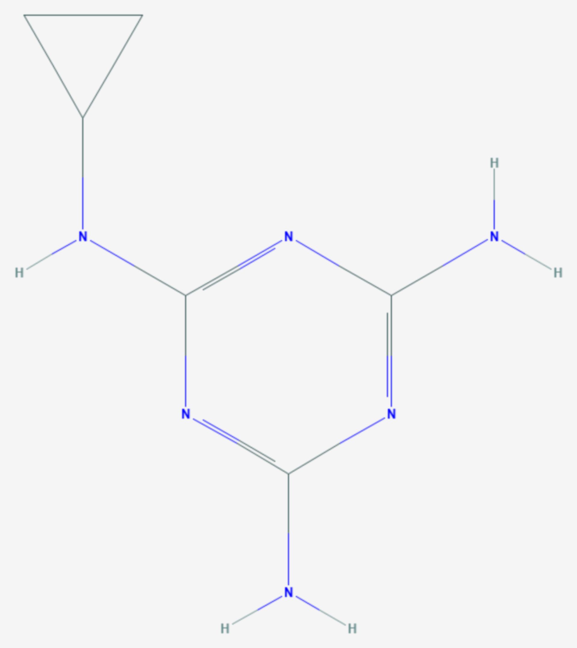 Cyromazin (Strukturformel)