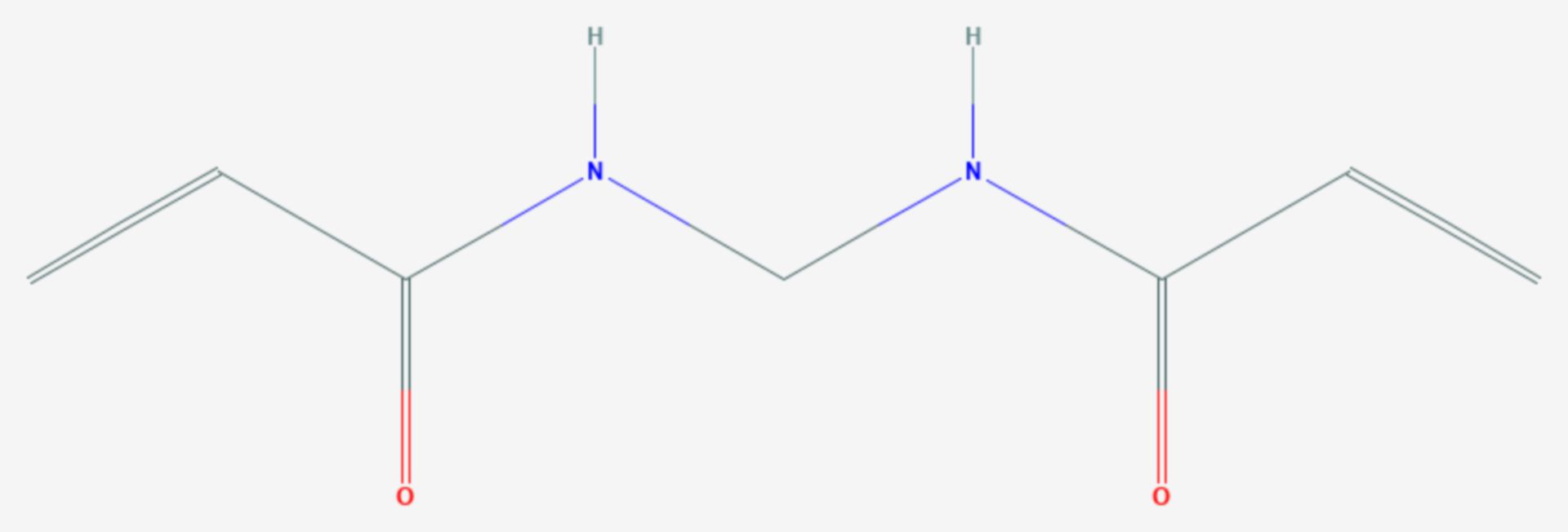 N,N′-Methylenbisacrylamid (Strukturformel)