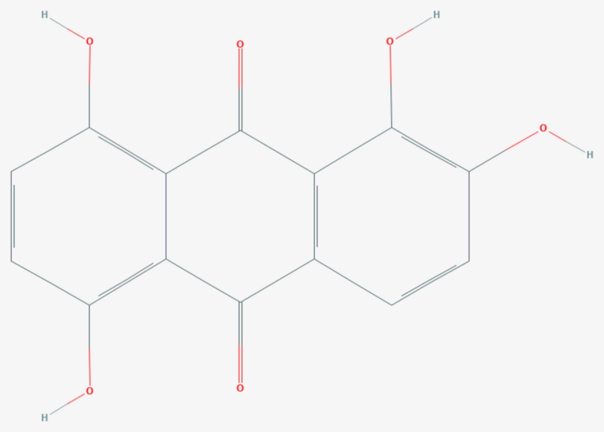 Chinalizarin (Strukturformel)