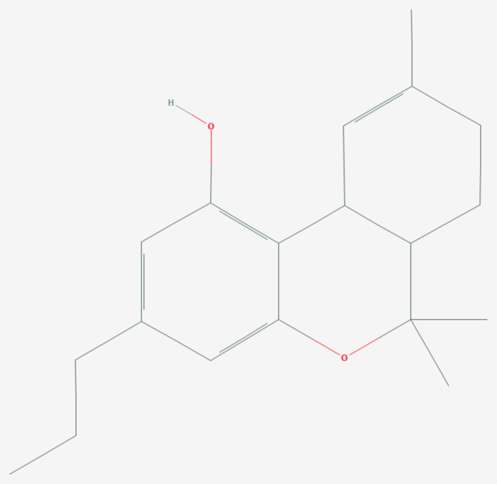 Tetrahydrocannabivarin (Strukturformel) - DocCheck