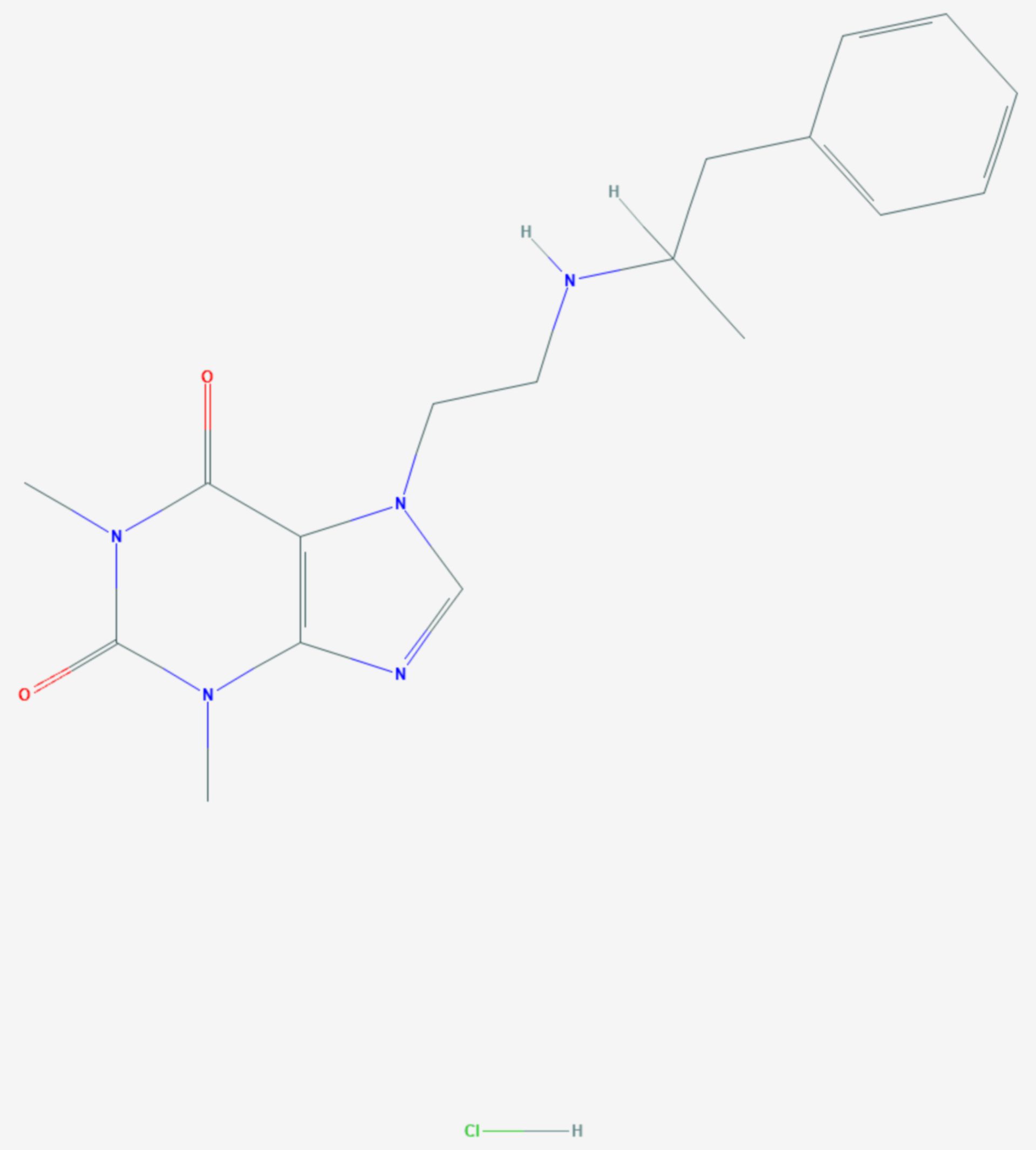 Fenetyllin (Strukturformel)