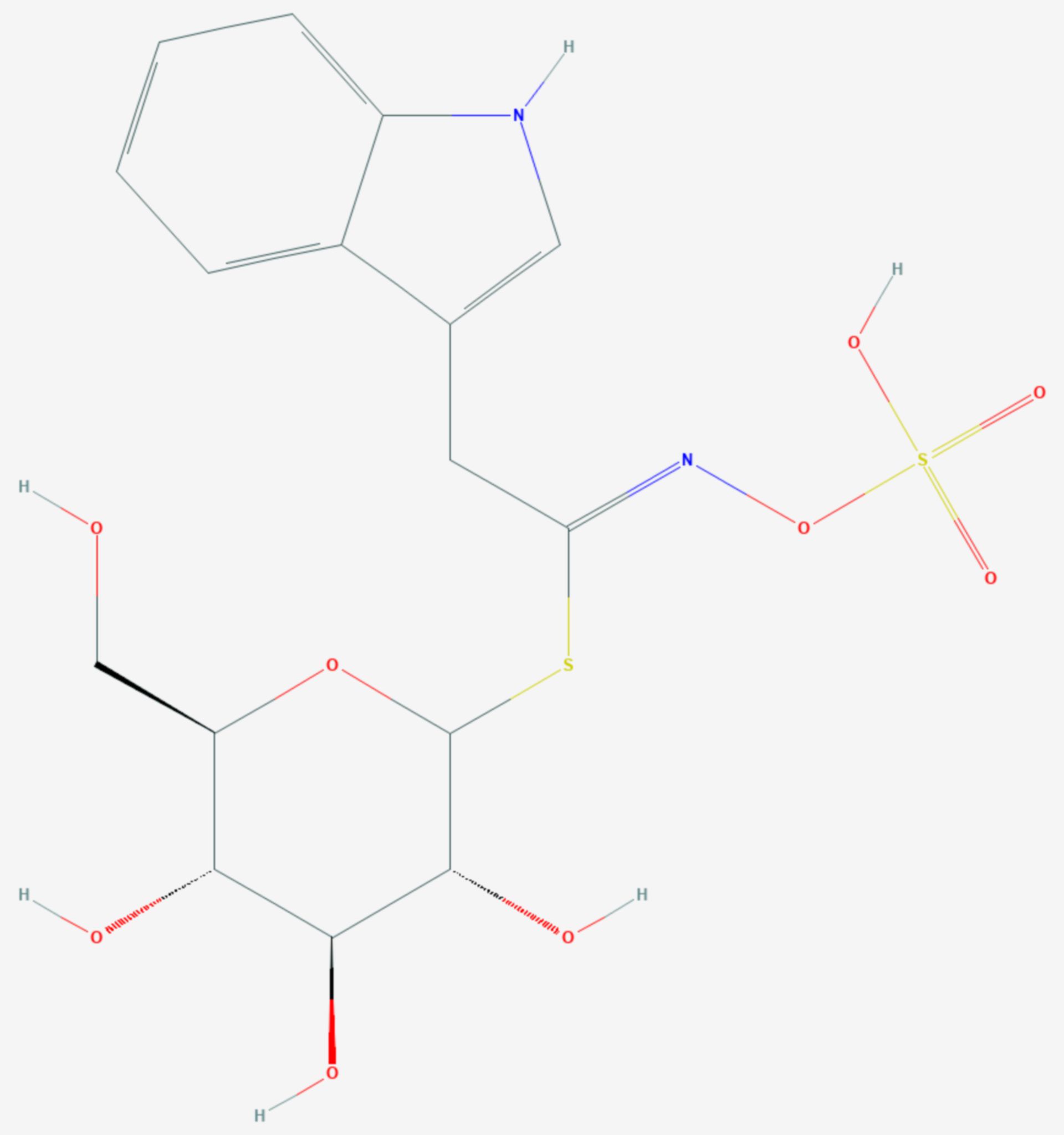 Glucobrassicin (Strukturformel)